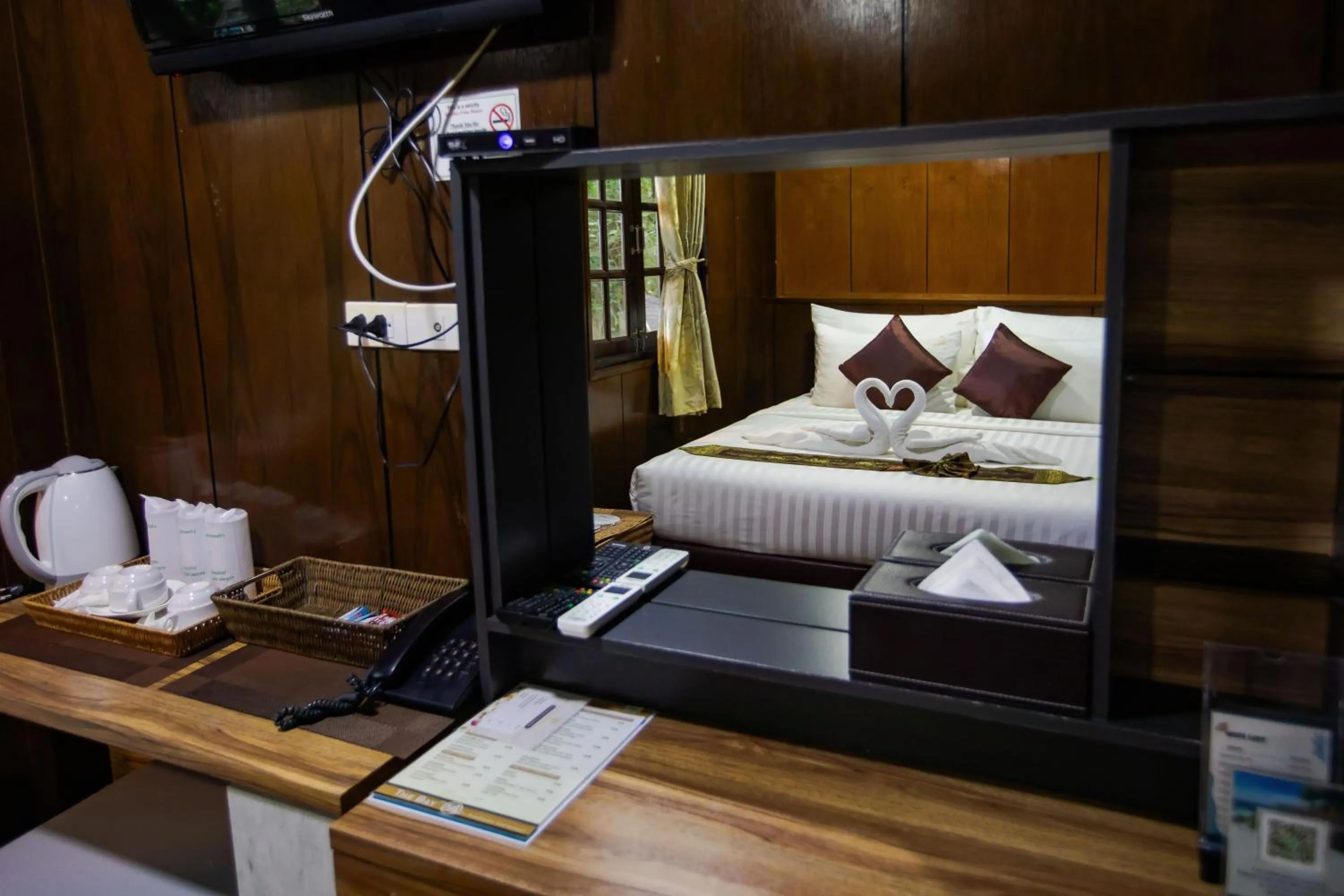 Bed in Chareena Hill Beach Resort