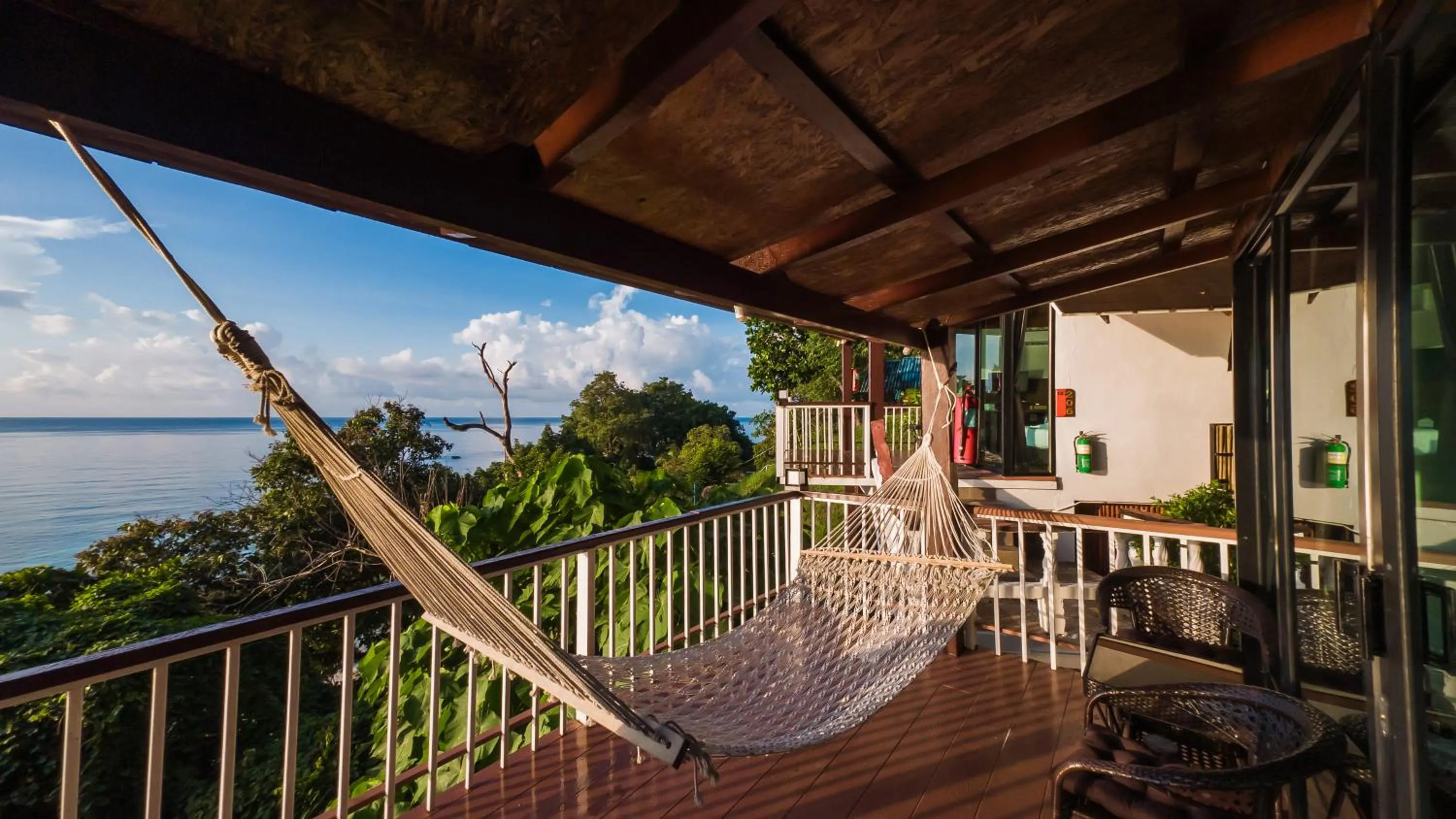 Patio in Chareena Hill Beach Resort