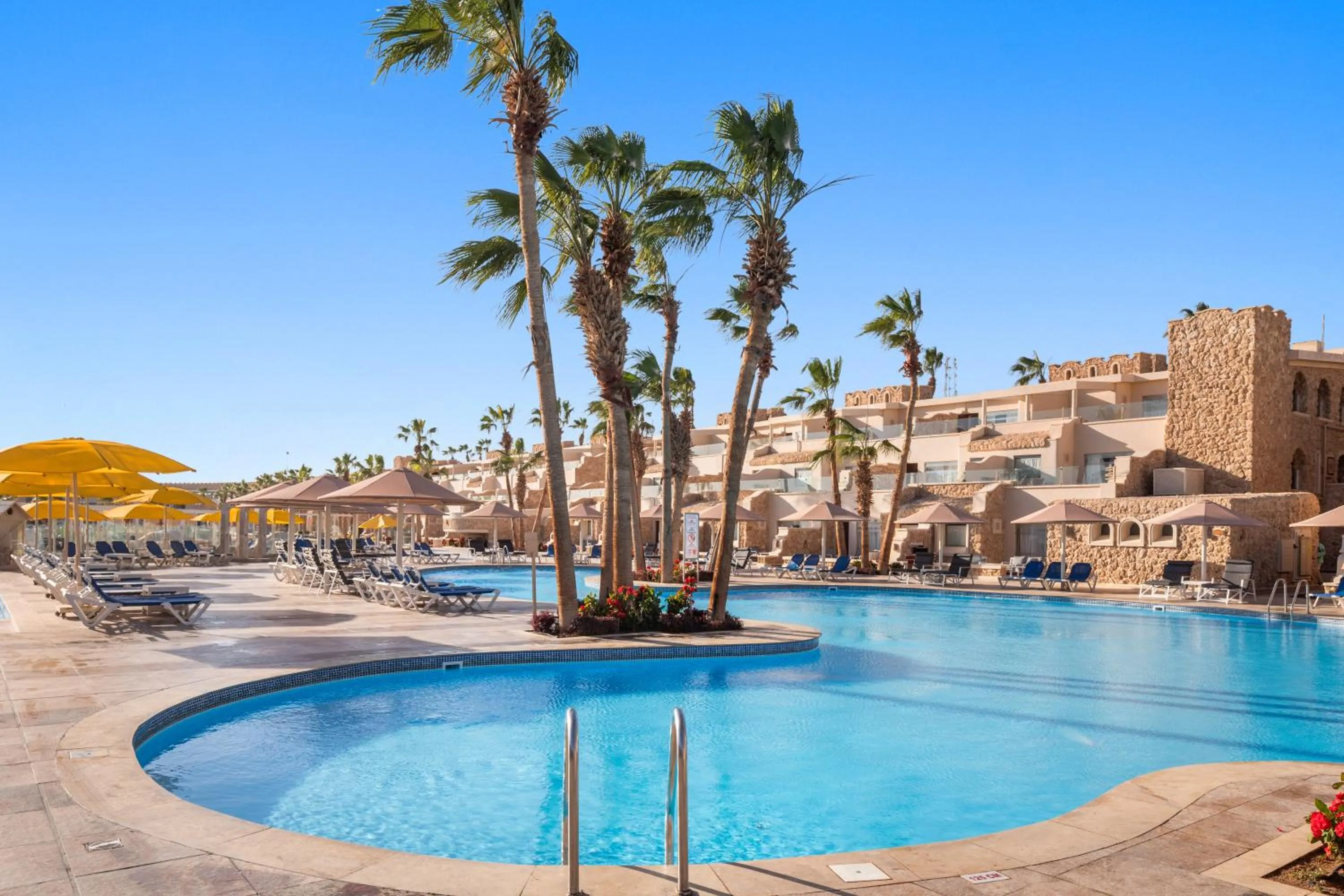 Pool view in Pickalbatros Citadel Resort Sahl Hasheesh