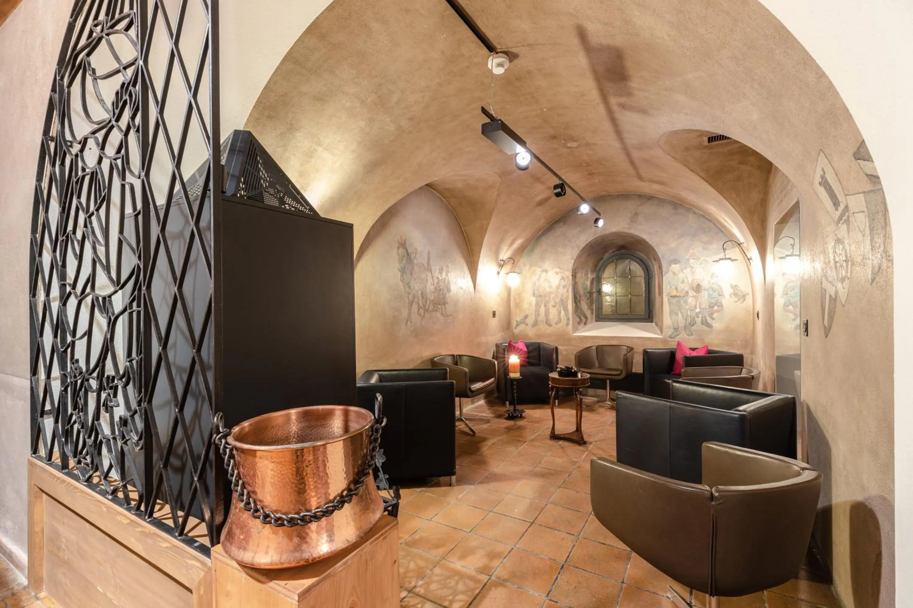 Seating area in Hotel Piz Mitgel