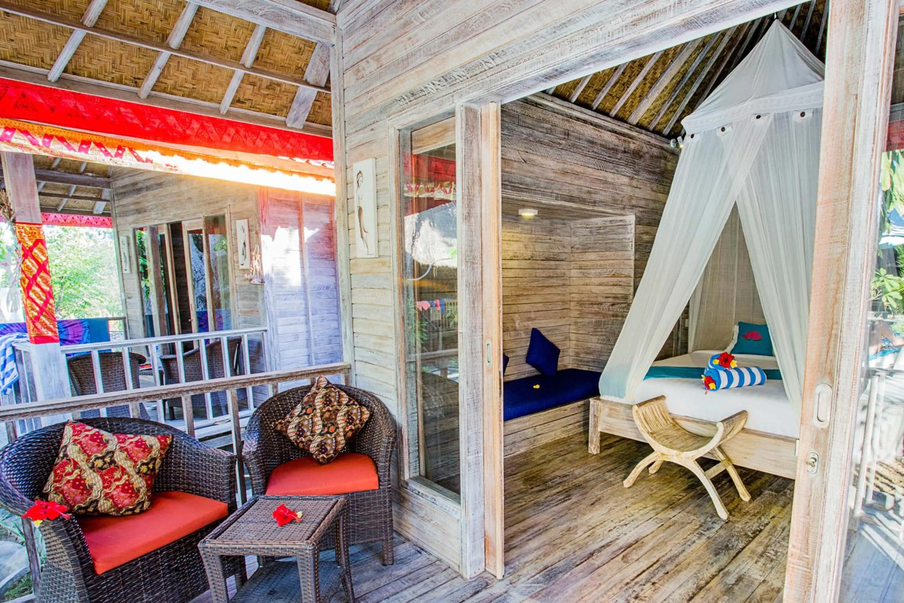 Balcony/Terrace in Lotus Garden Huts