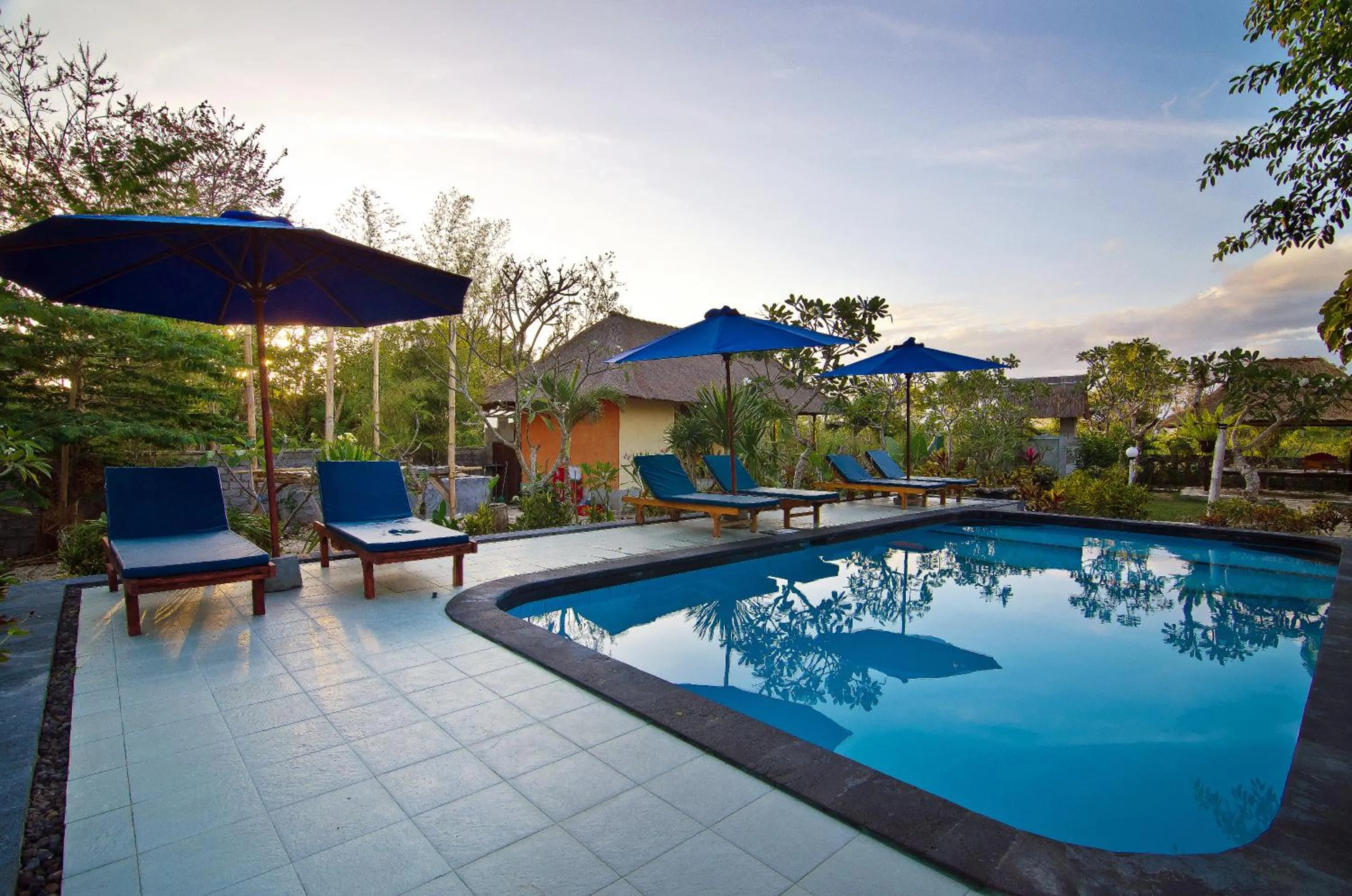 Swimming pool in Lotus Garden Huts