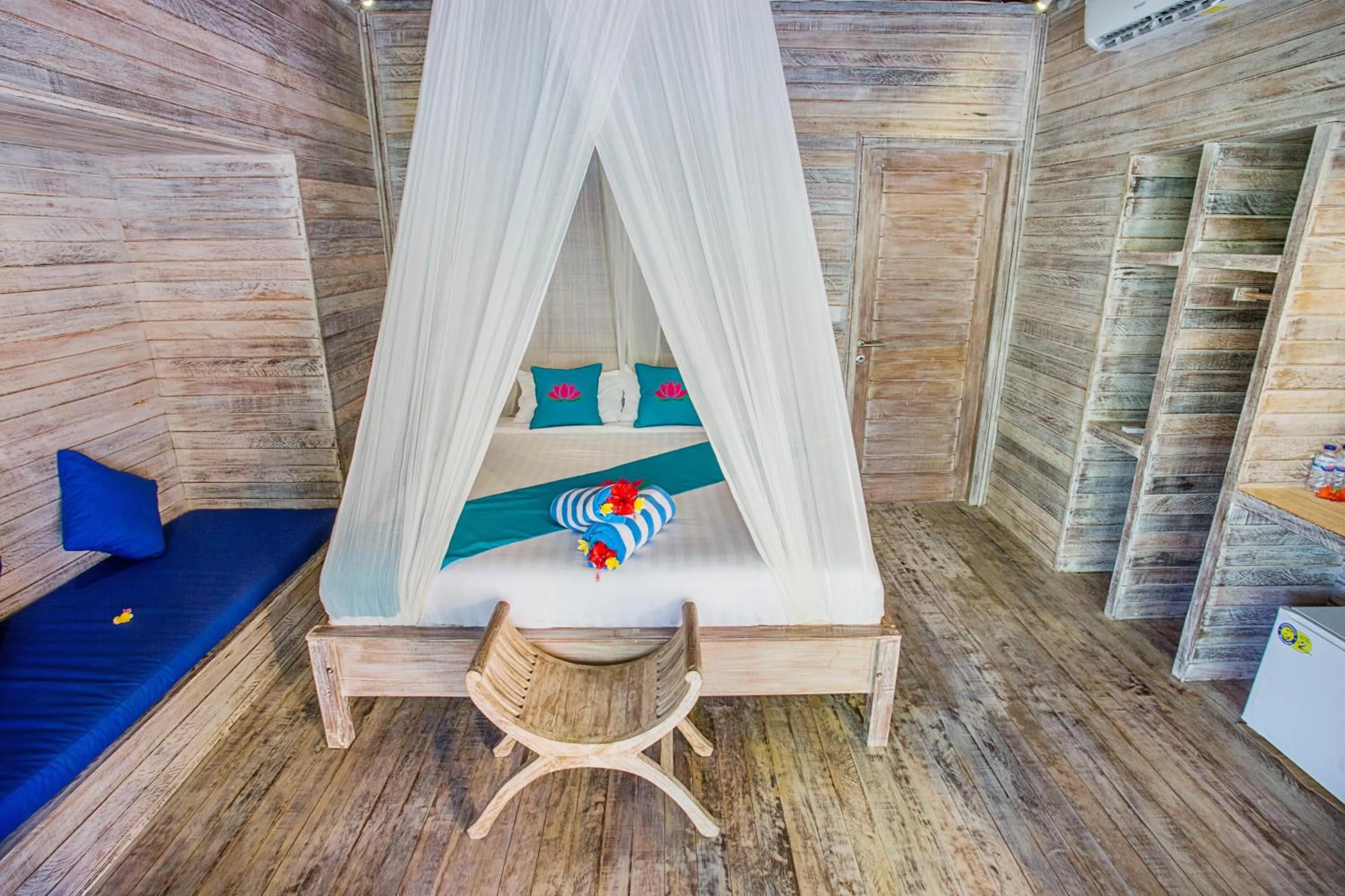 Bed in Lotus Garden Huts