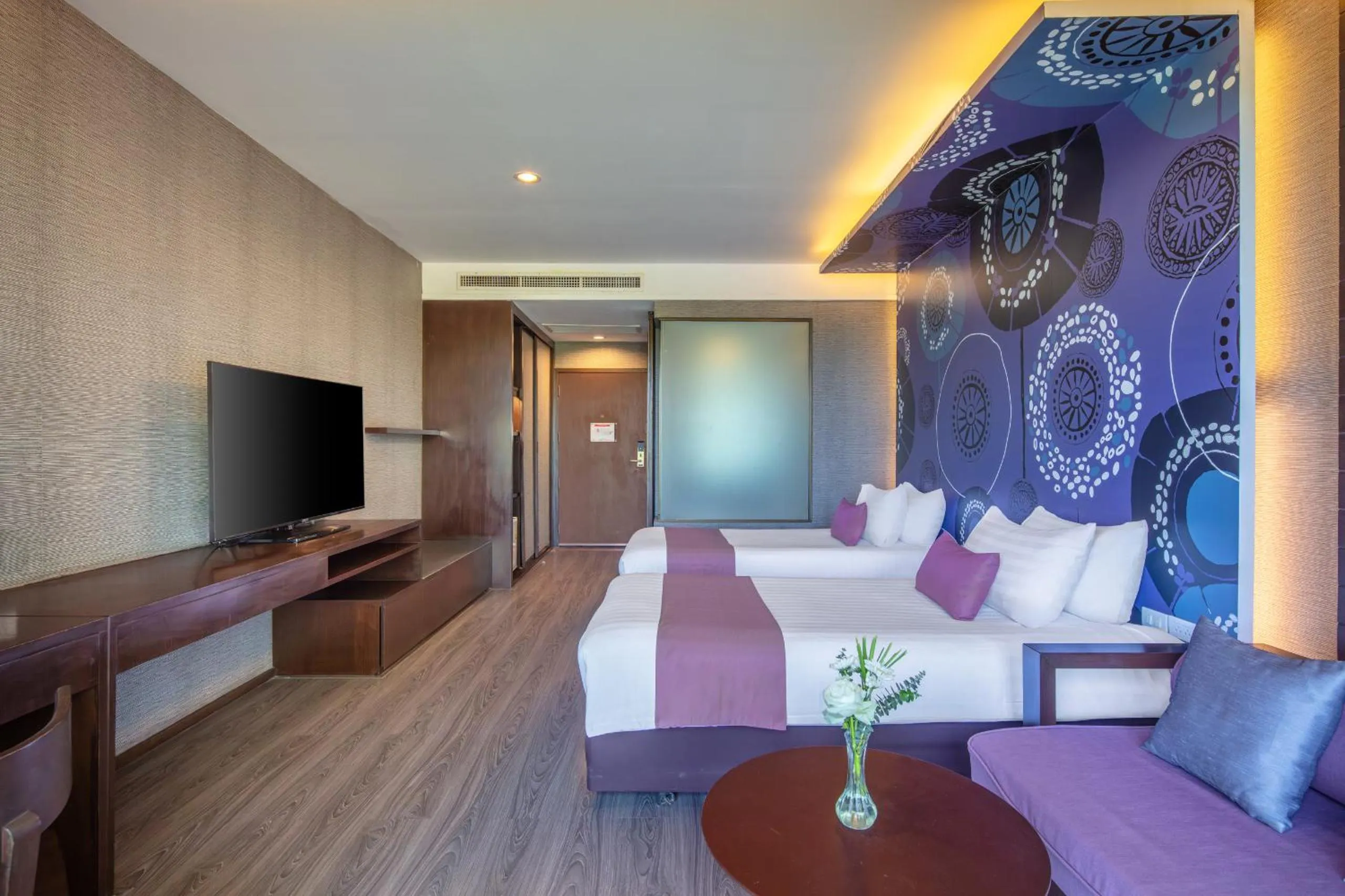 Bed in Tawa Ravadee Resort Prachinburi, a member of WorldHotels Distinctive