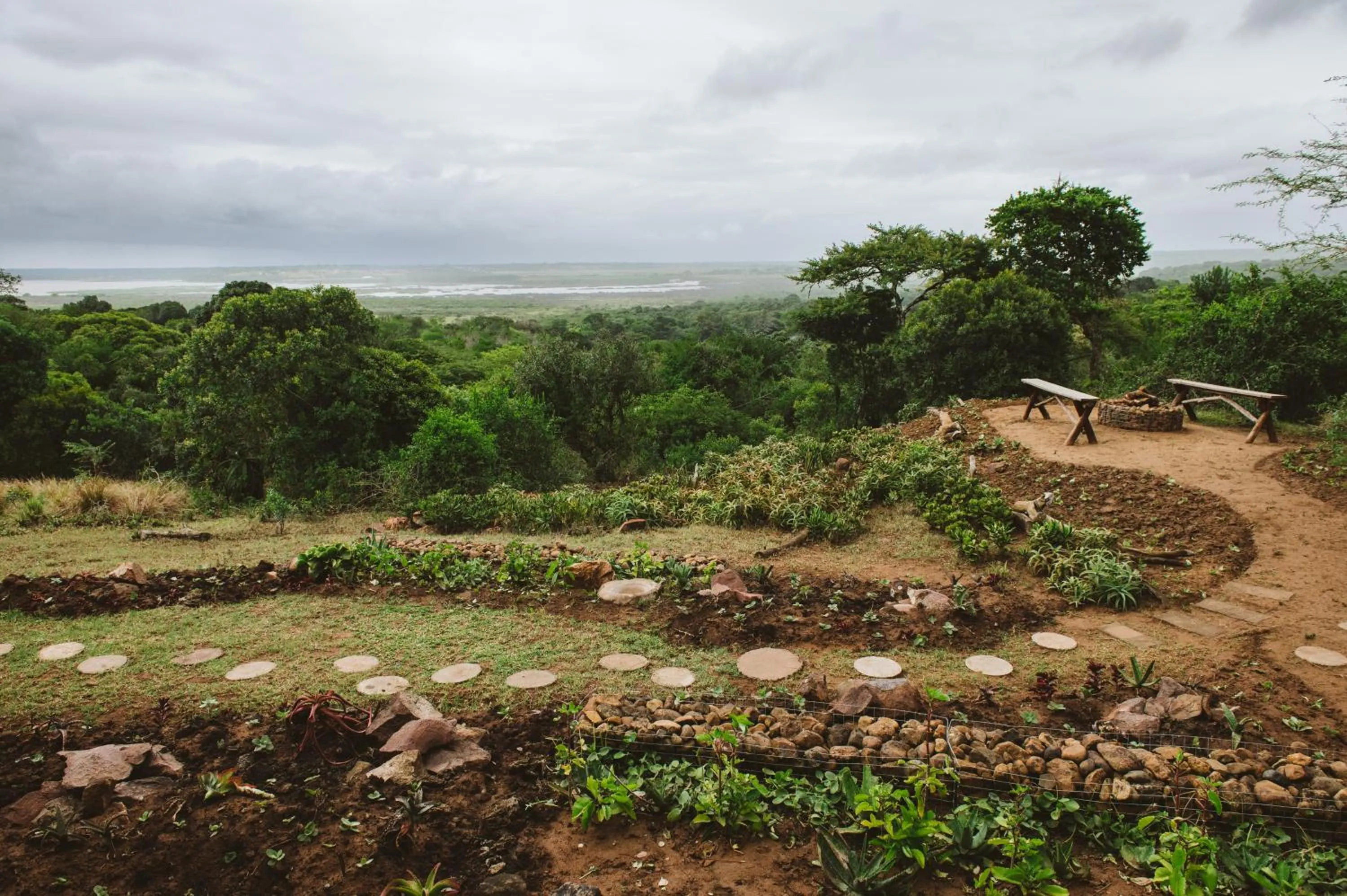 Natural landscape in Hluhluwe River Lodge