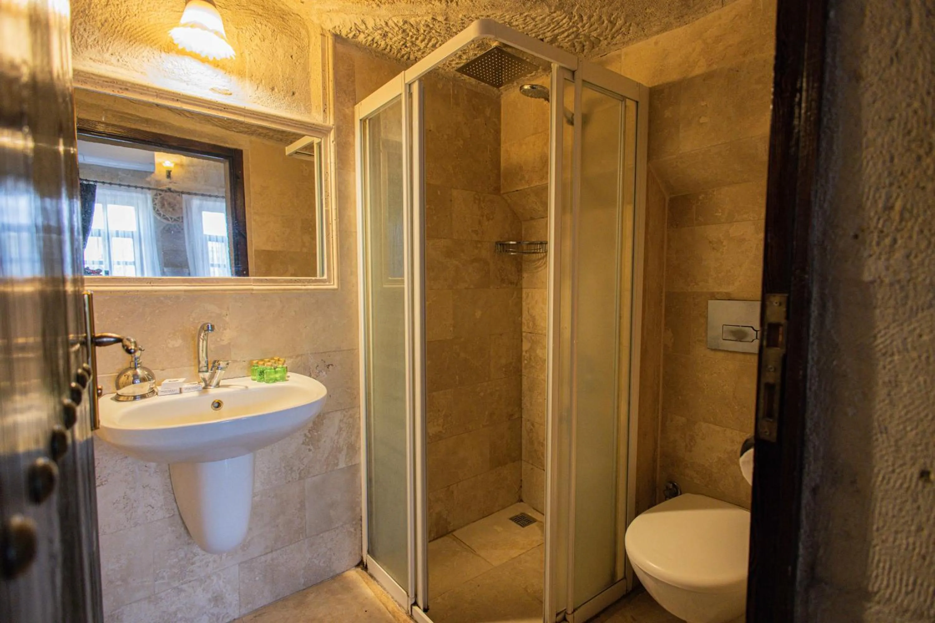 Shower in Century Cave Hotel