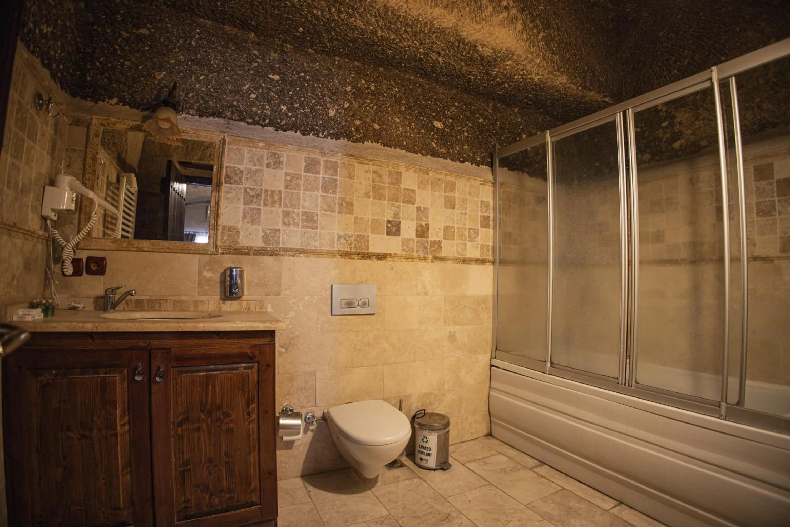 Shower in Century Cave Hotel