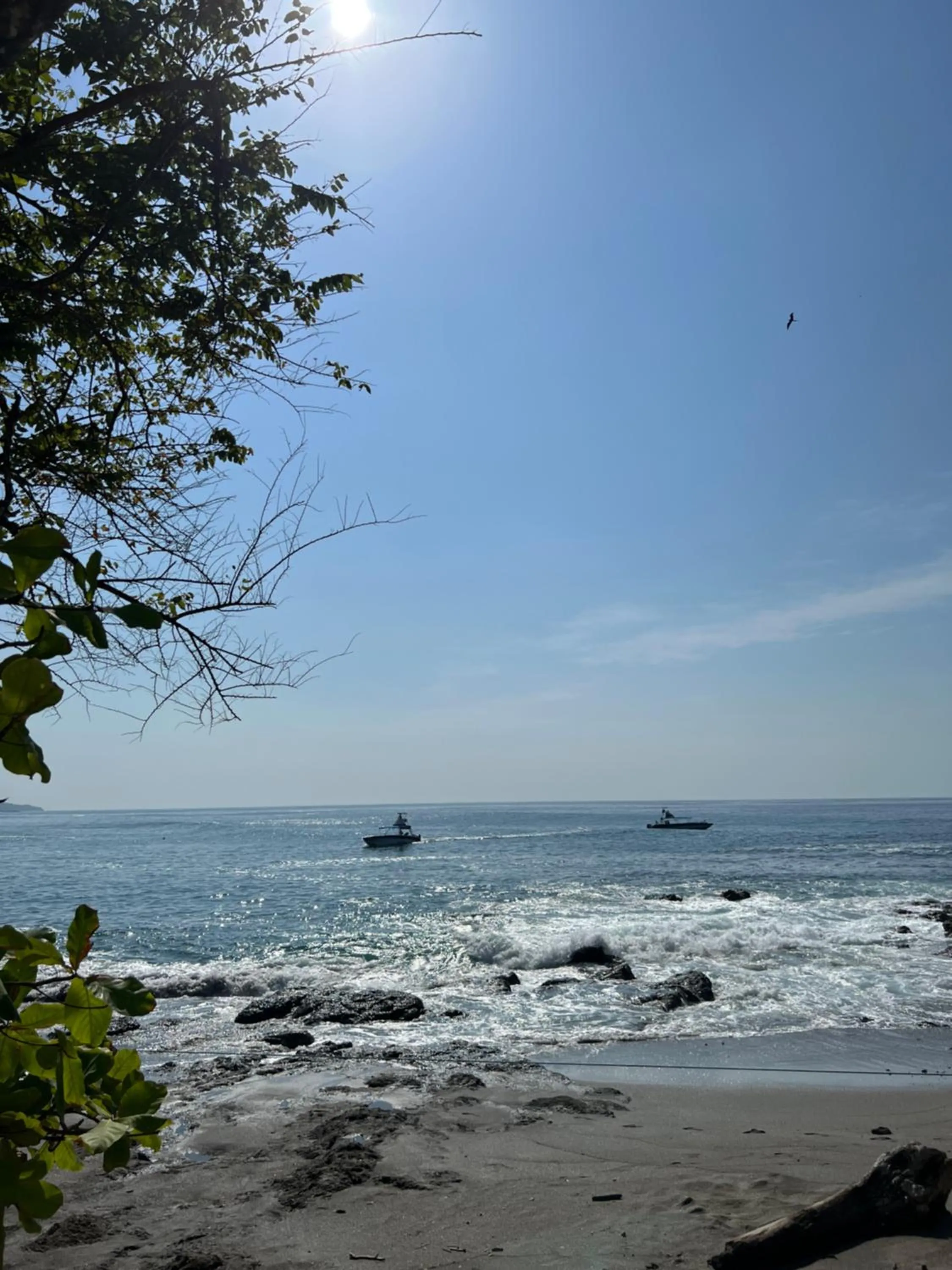 Beach in Pura Vida Hostel