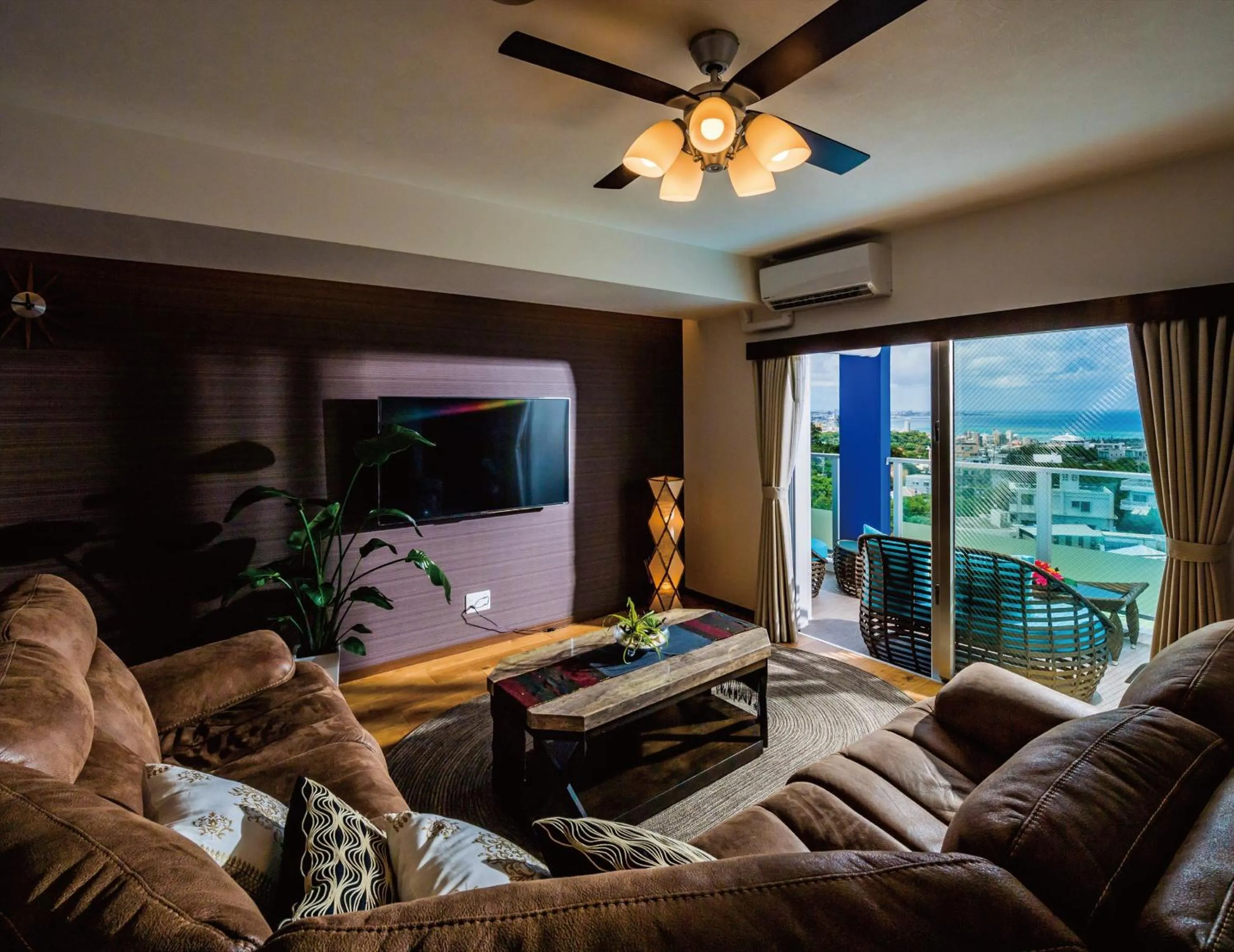 Living room in Zoe Resort The Sunset Village Okinawa Chatan