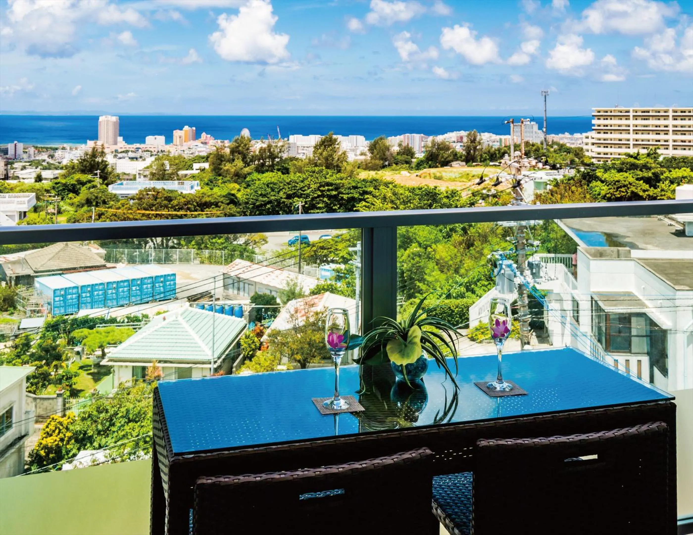 Balcony/Terrace in Zoe Resort The Sunset Village Okinawa Chatan