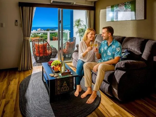 Living room in Zoe Resort The Sunset Village Okinawa Chatan