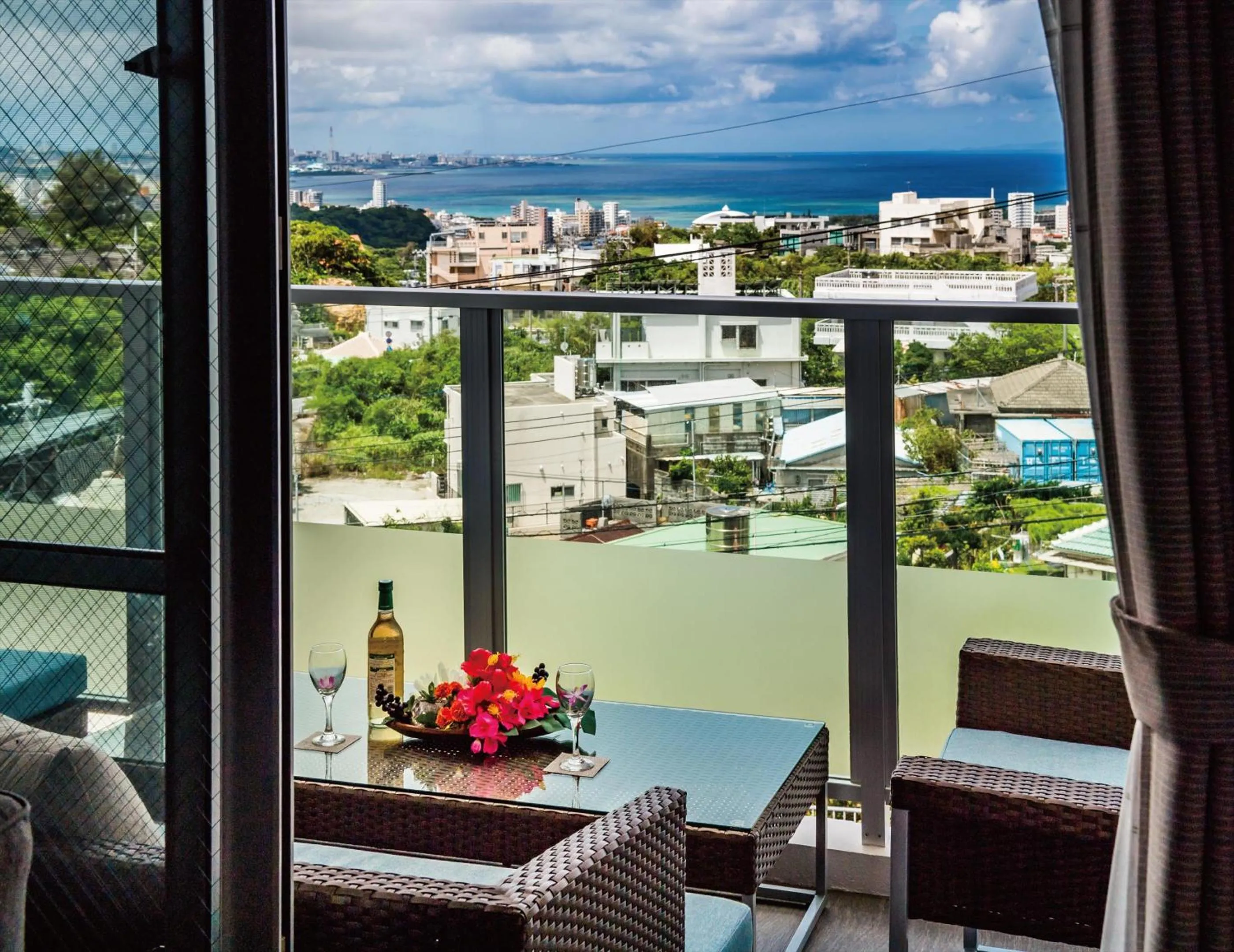 Balcony/Terrace in Zoe Resort The Sunset Village Okinawa Chatan