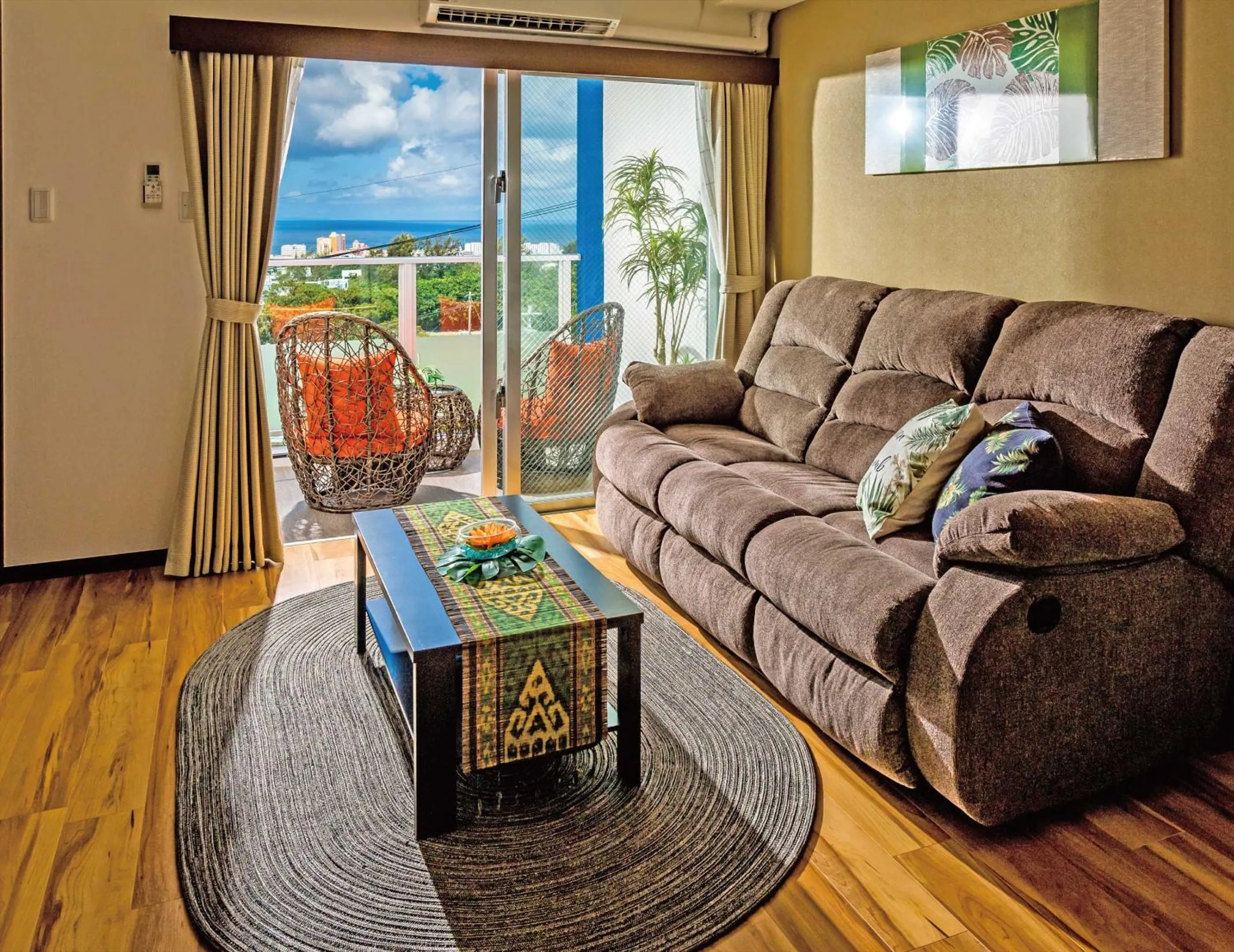 Living room in Zoe Resort The Sunset Village Okinawa Chatan