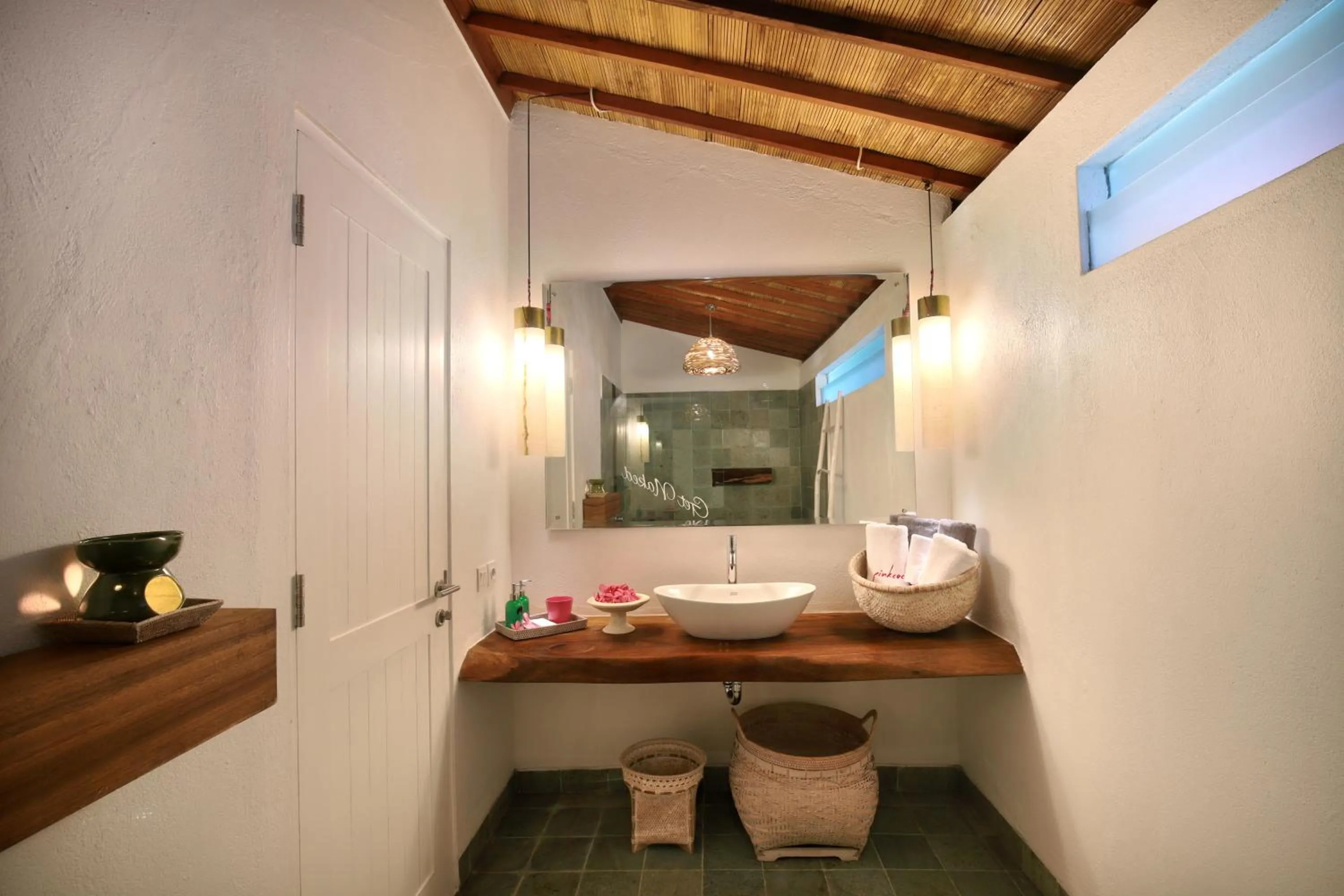 Bathroom in PinkCoco Gili Air - Constant Surprises & for Cool Adults Only