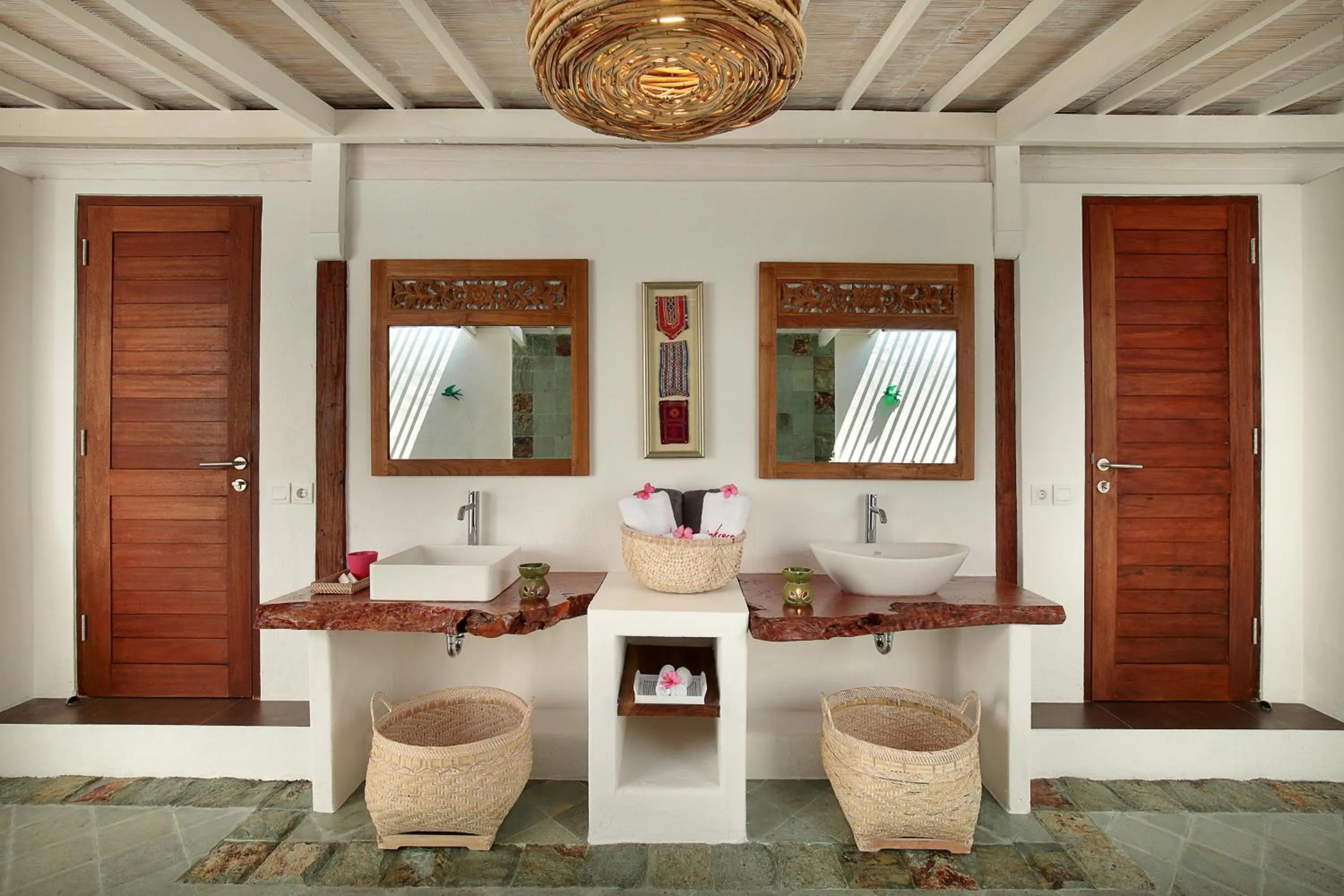 Bathroom in PinkCoco Gili Air - Constant Surprises & for Cool Adults Only