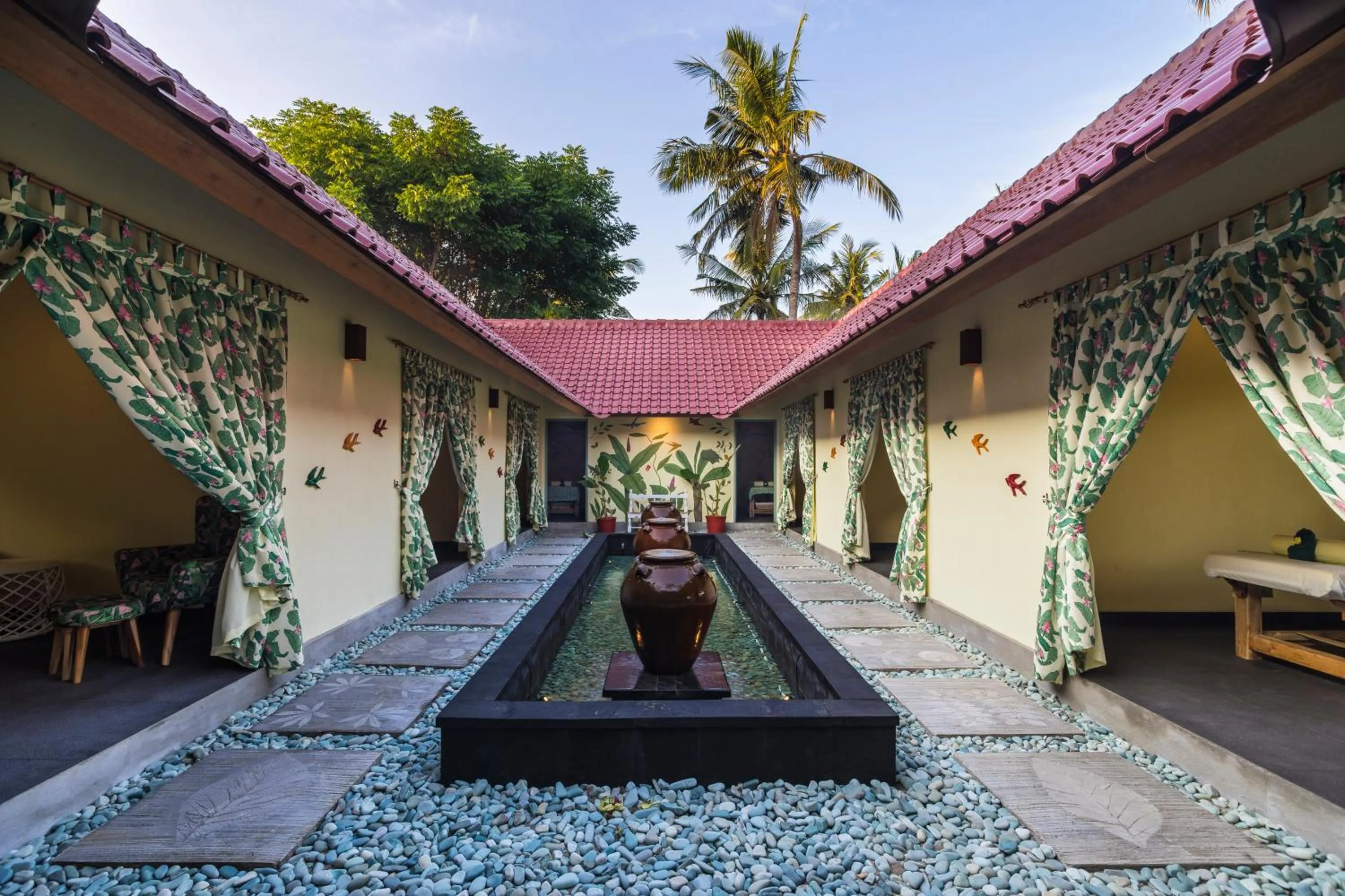 Patio in PinkCoco Gili Air - Constant Surprises & for Cool Adults Only