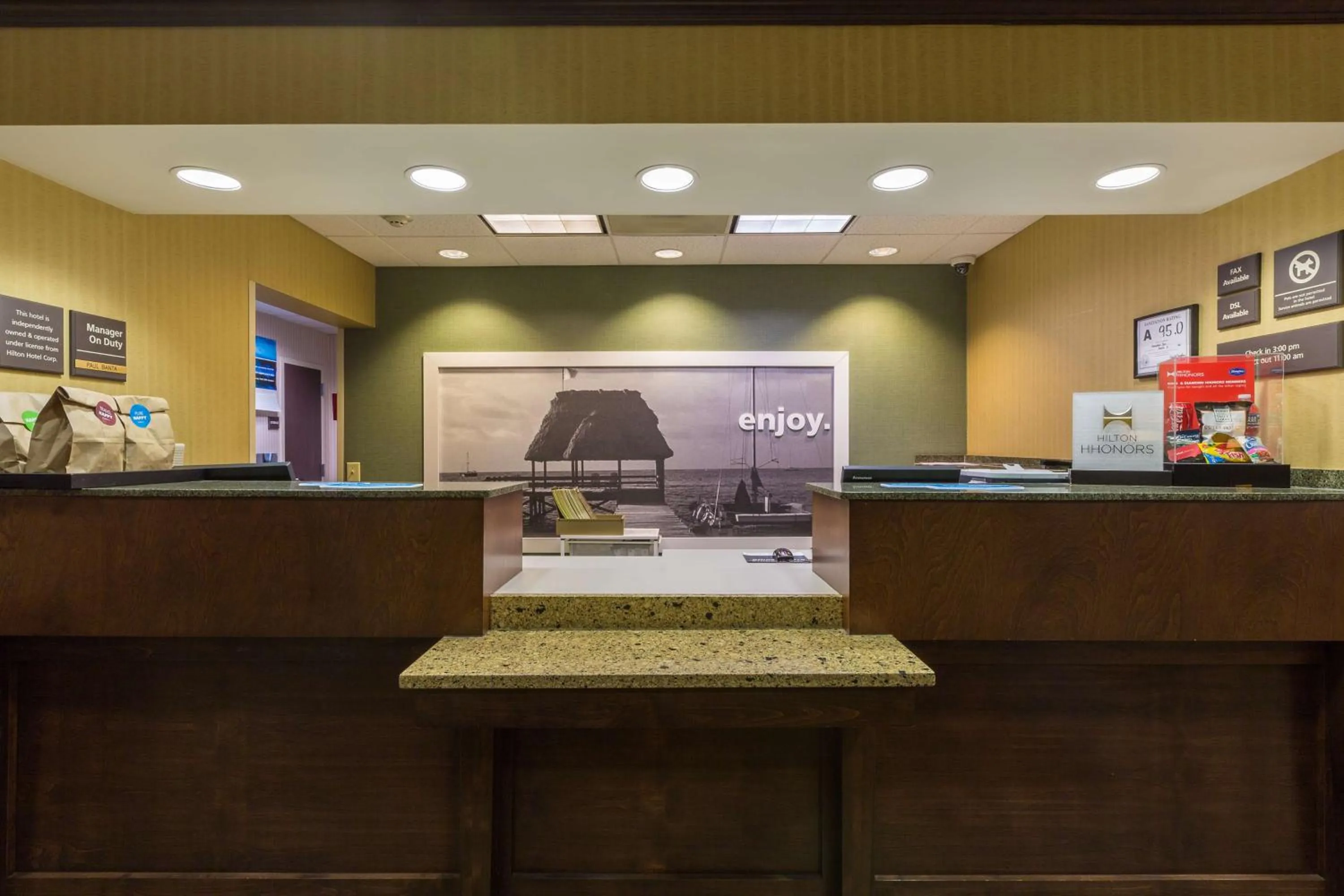Lobby or reception in Hampton Inn Washington