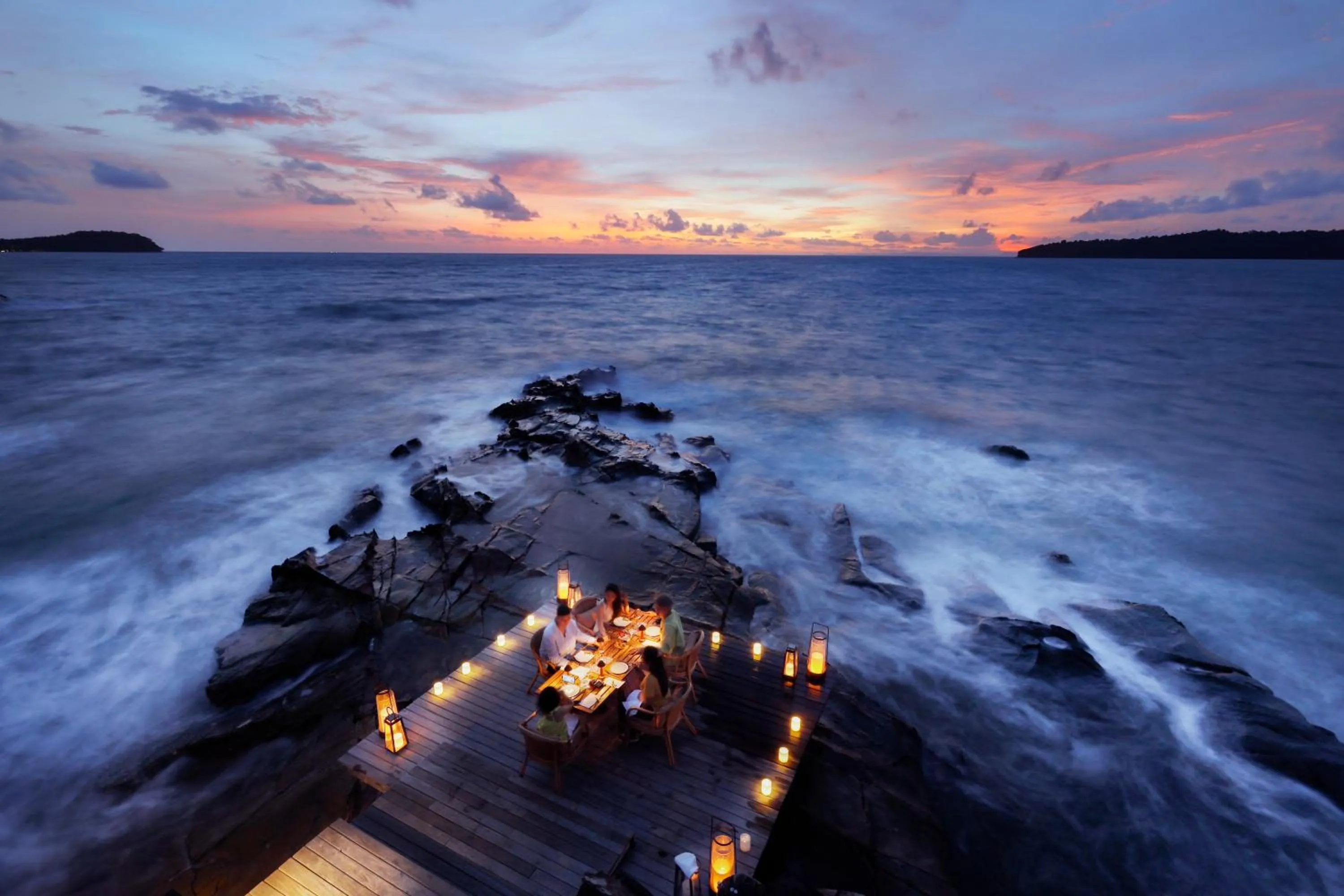 Dining area in Six Senses Krabey Island