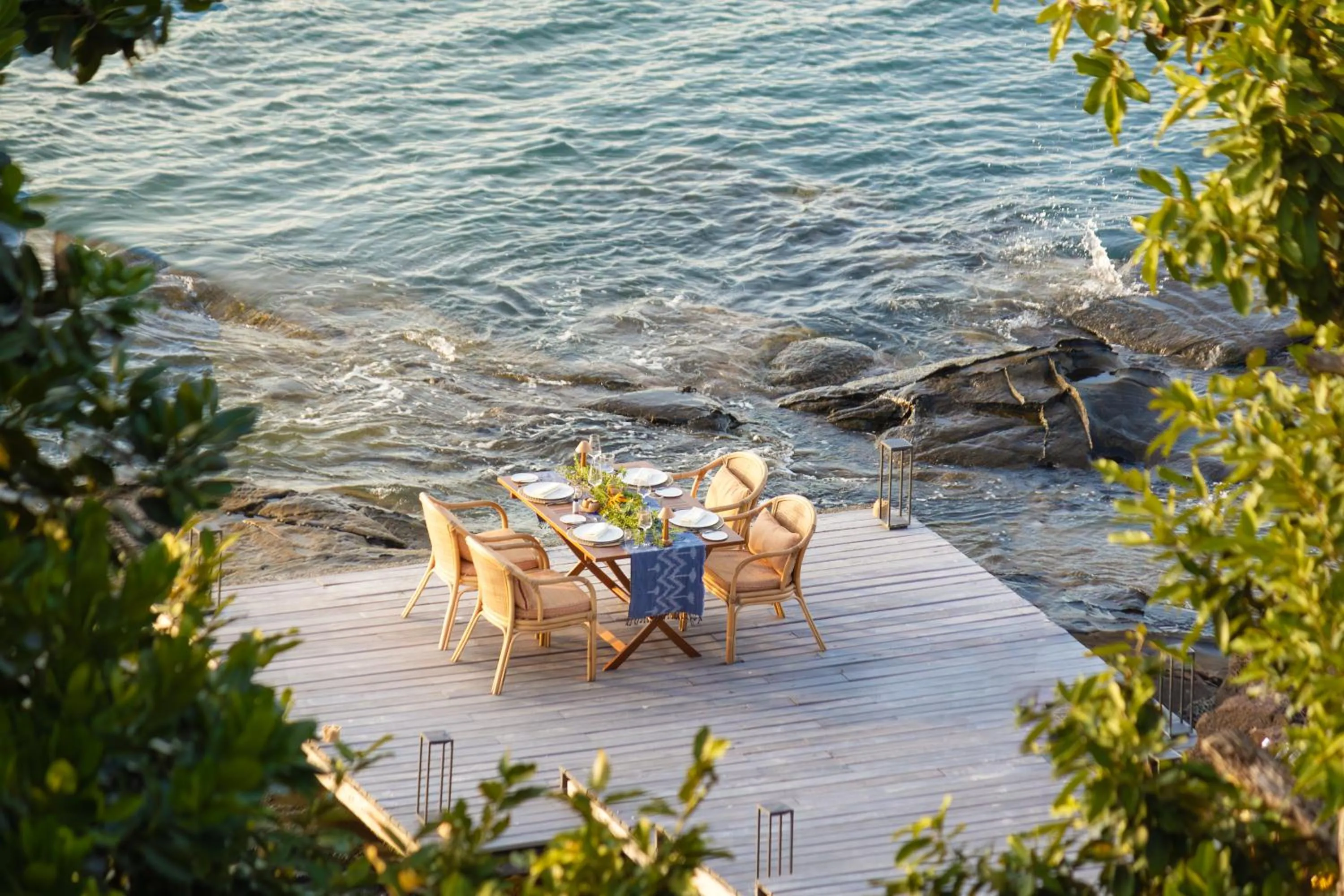 Dining area in Six Senses Krabey Island