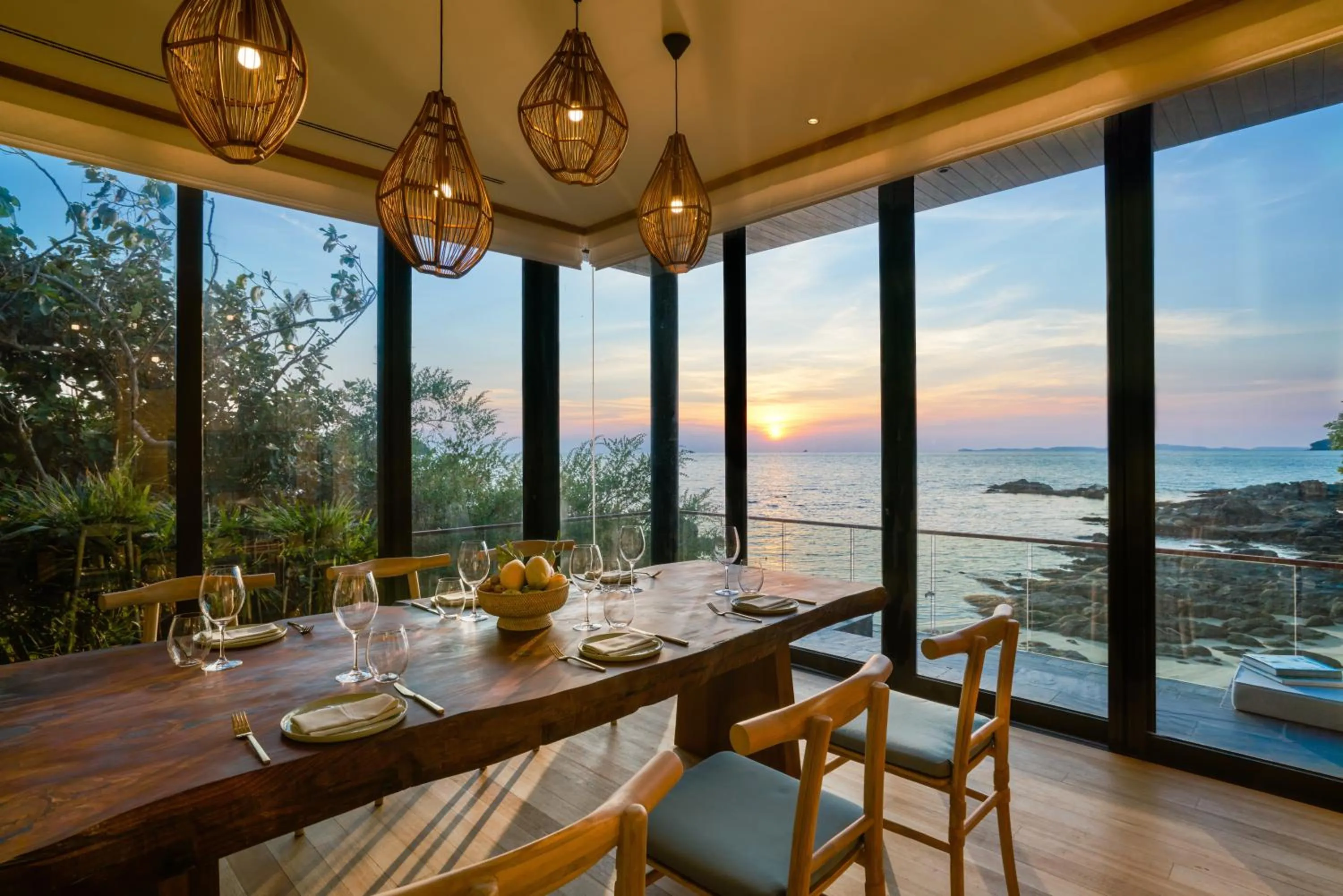 Dining area in Six Senses Krabey Island