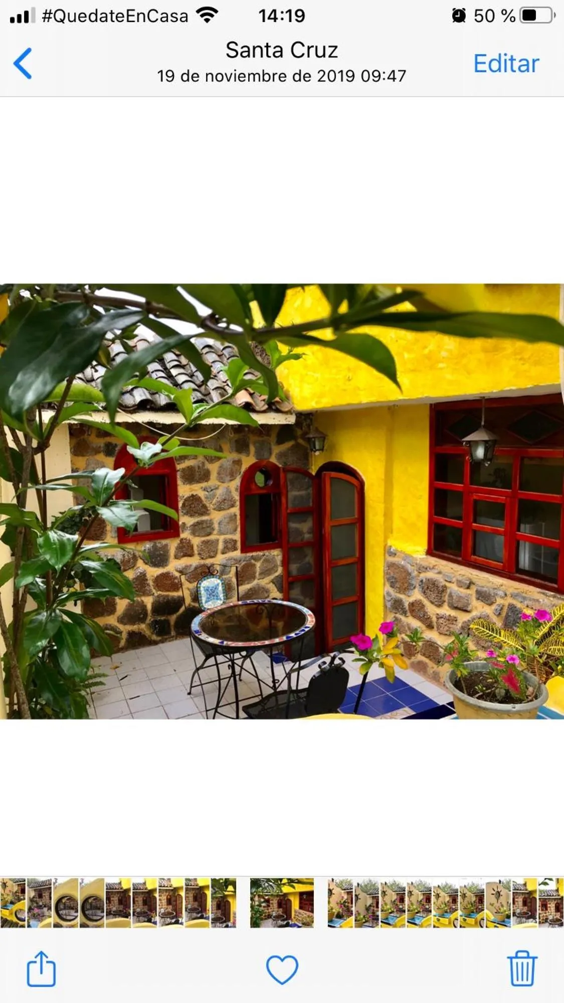 Patio in Casa del Lago Lodging House