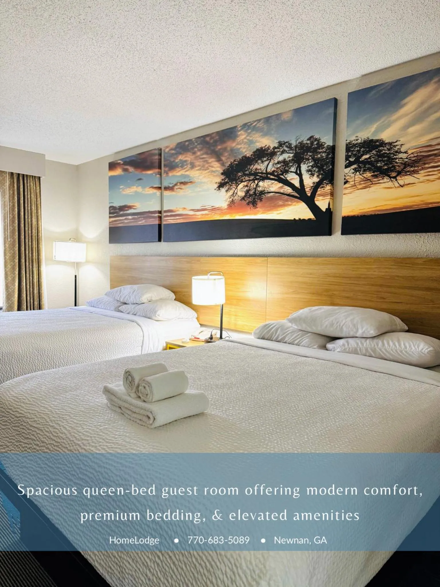 Bedroom, Bed in HomeLodge Newnan