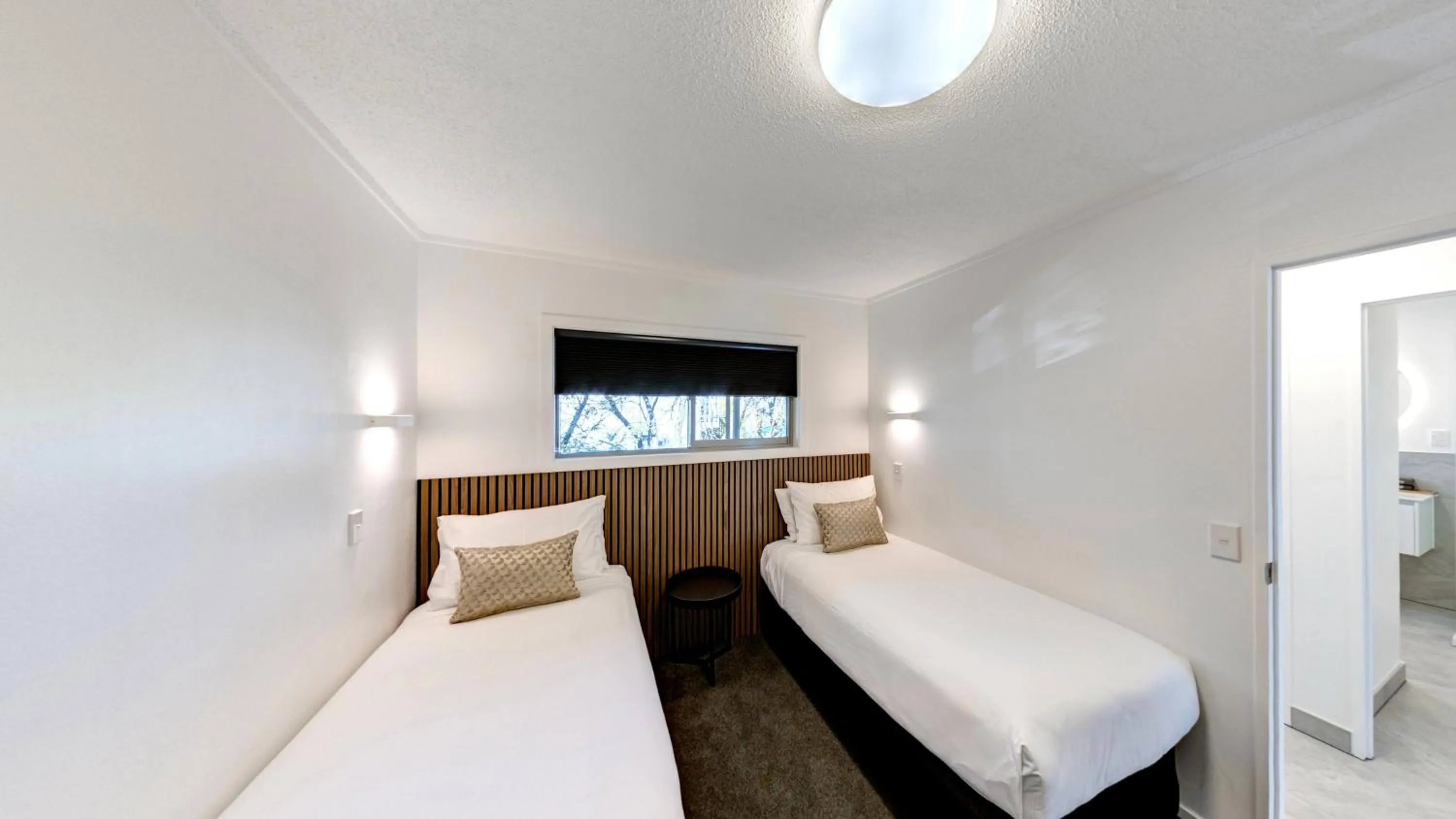 Bed in Blue Peaks Lodge