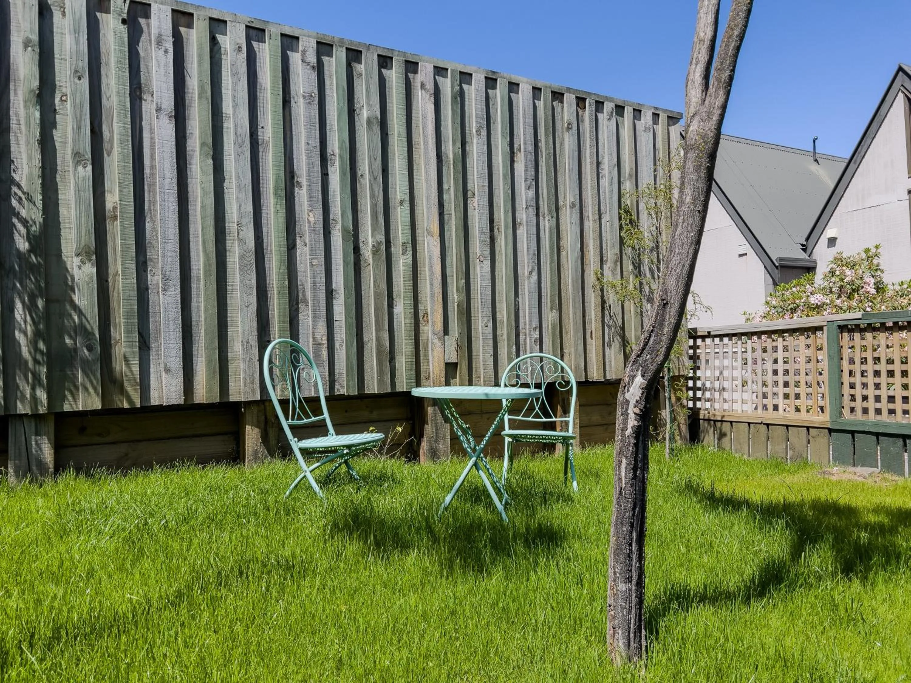 Garden view in Blue Peaks Lodge