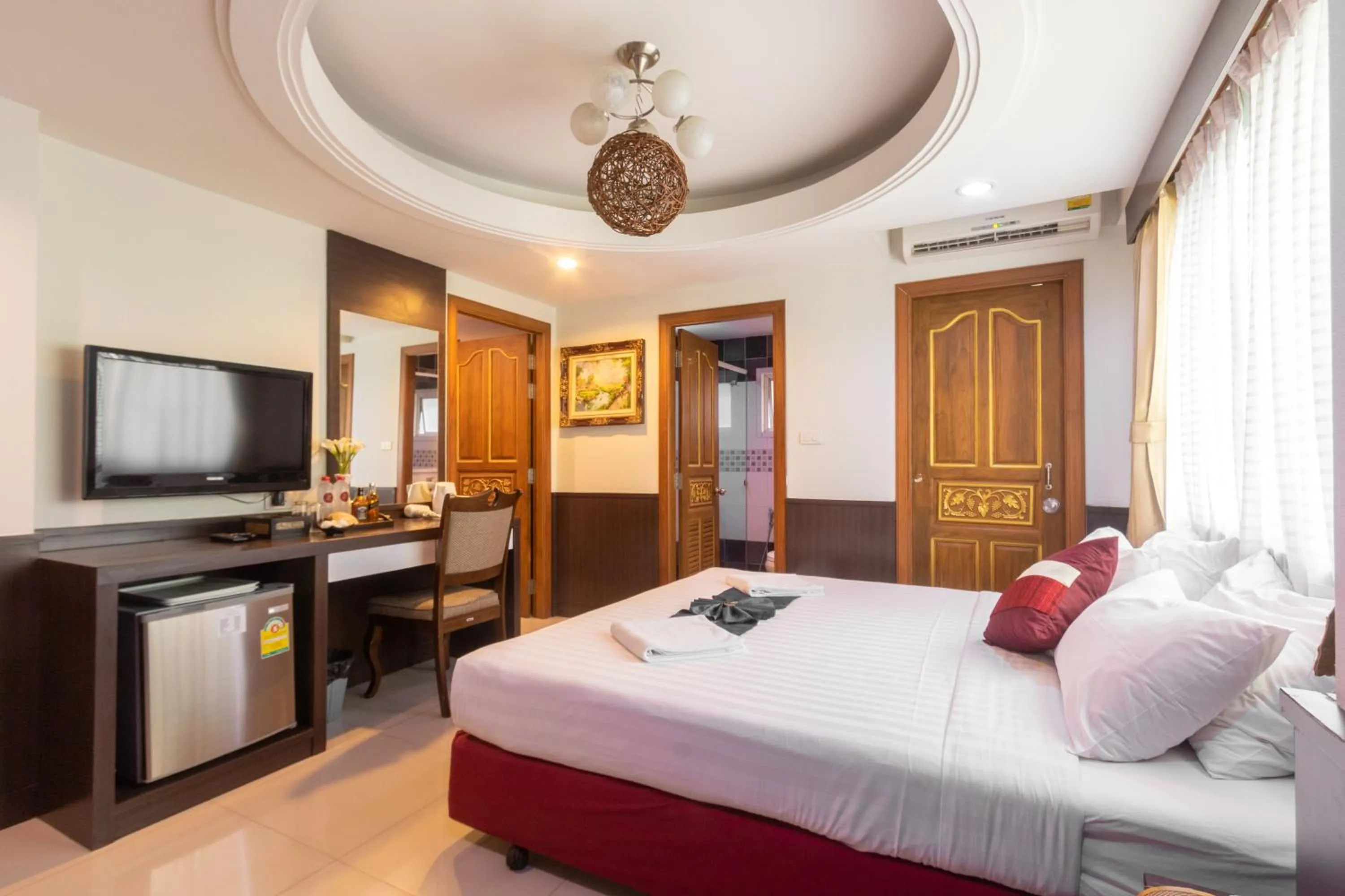 Bed in Gusto Pratunam Hotel