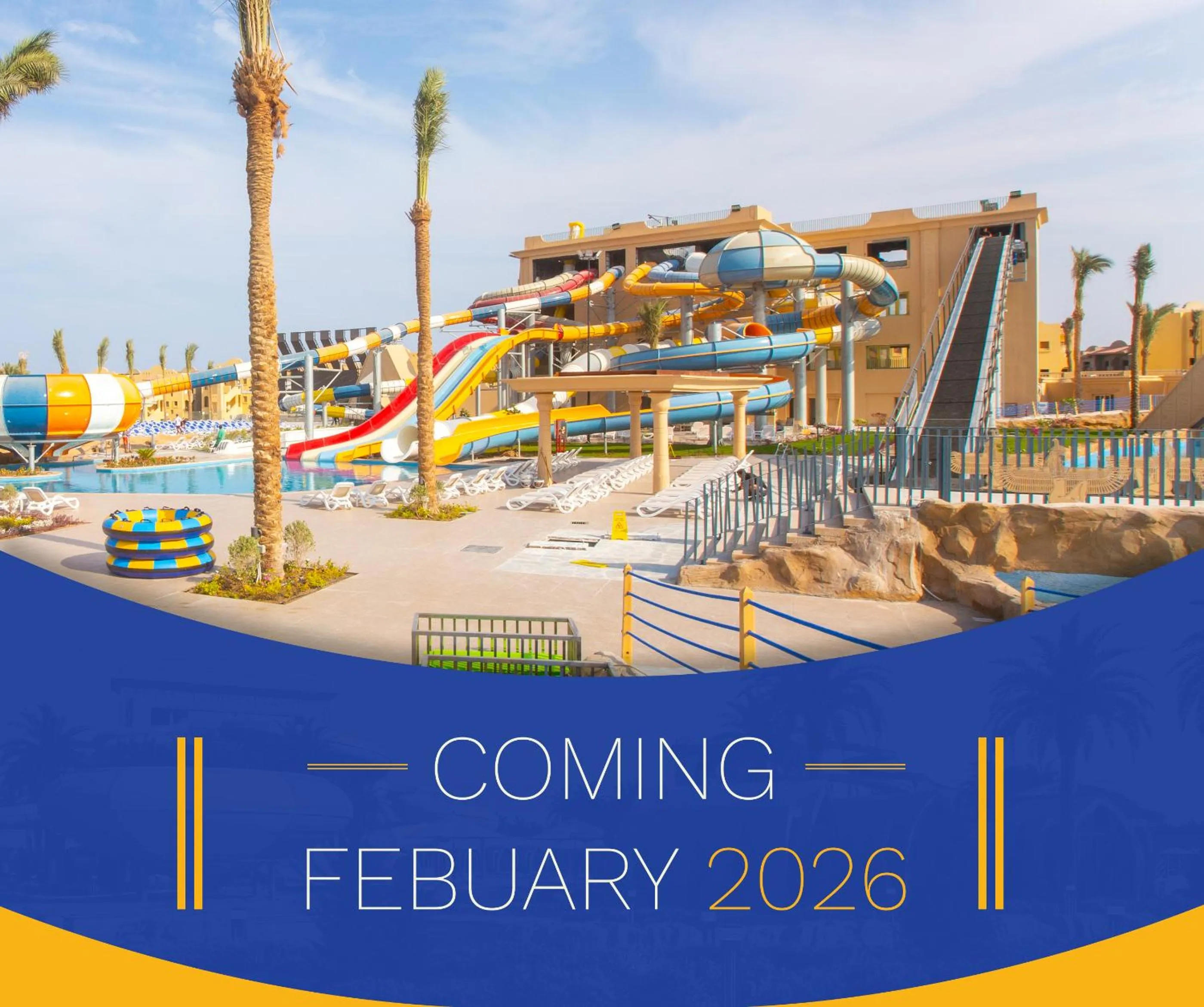 Aqua park in Stella Beach Resort & Spa, Makadi Bay