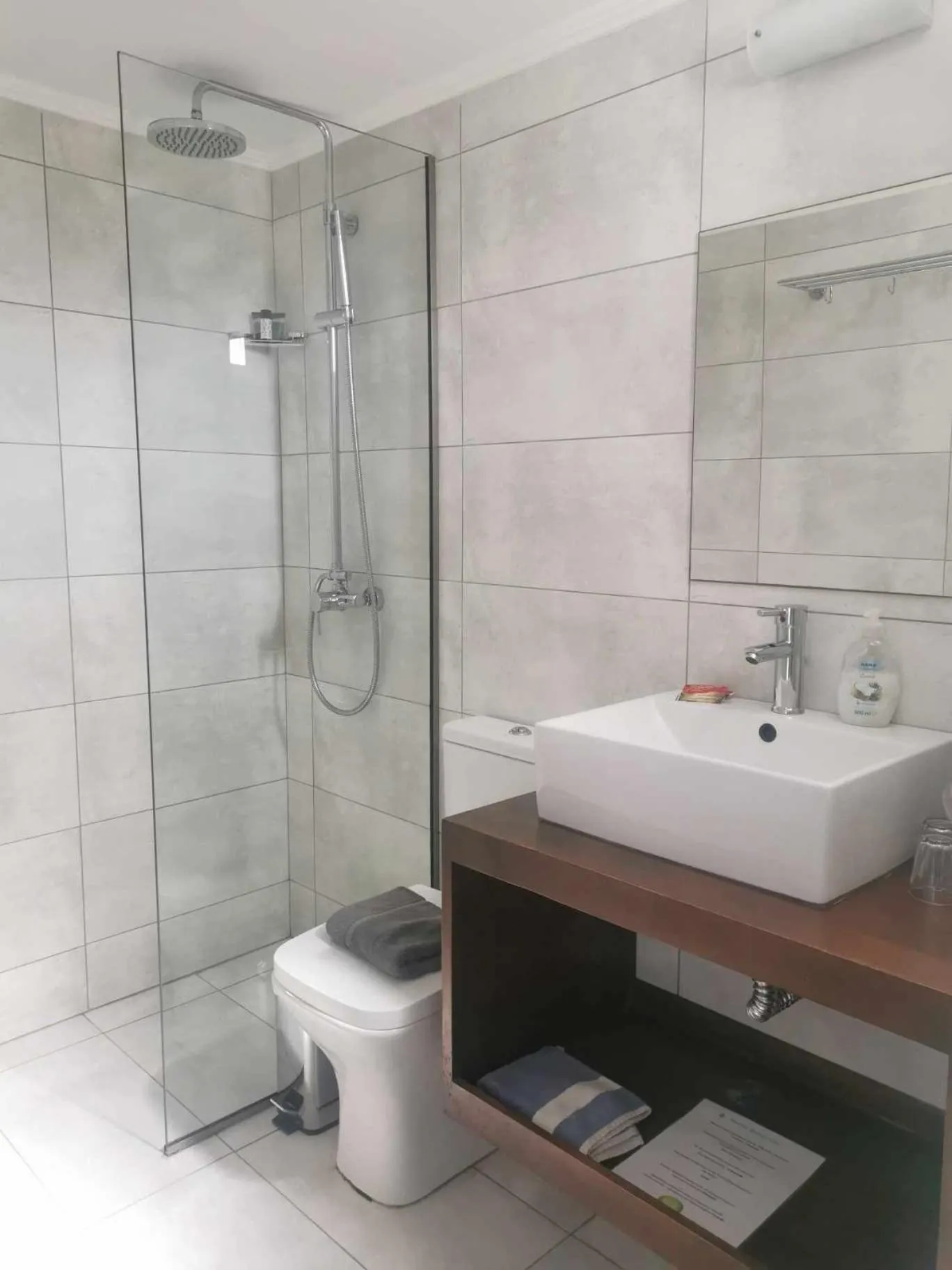 Bathroom in Naiades Almiros Hotel