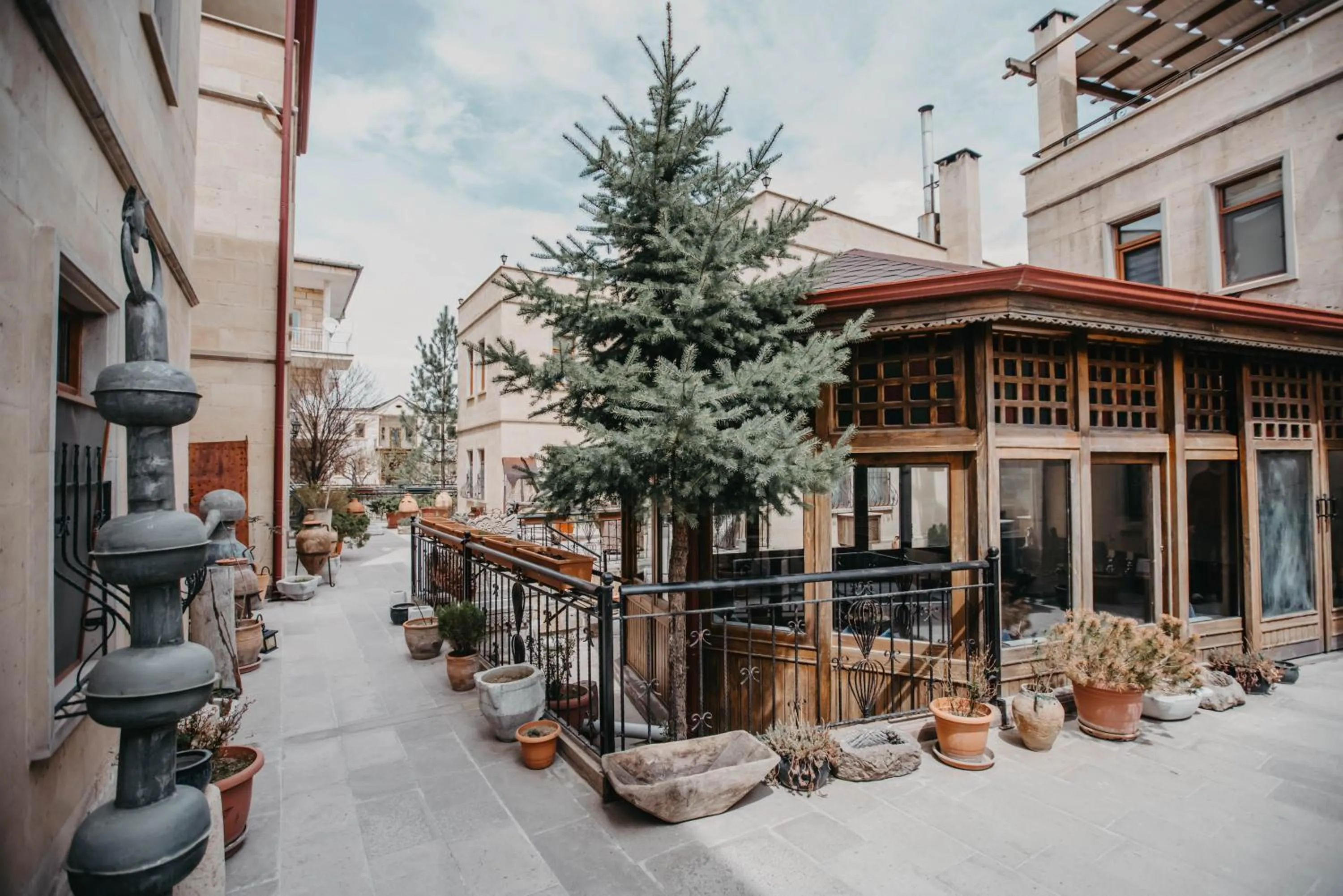 Garden in Royal Stone Houses - Goreme