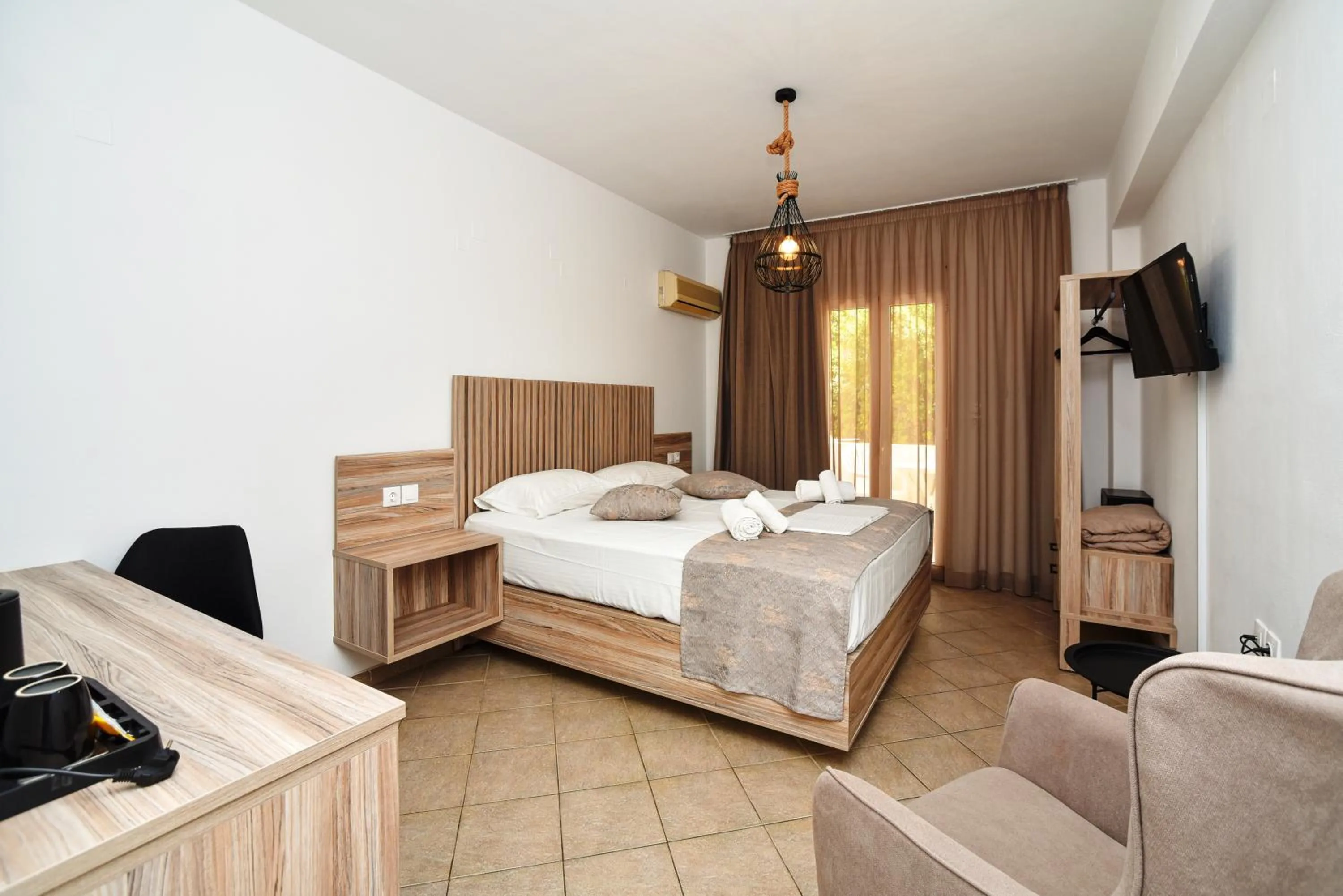 Bed in Kasapakis Hotel & Apartments