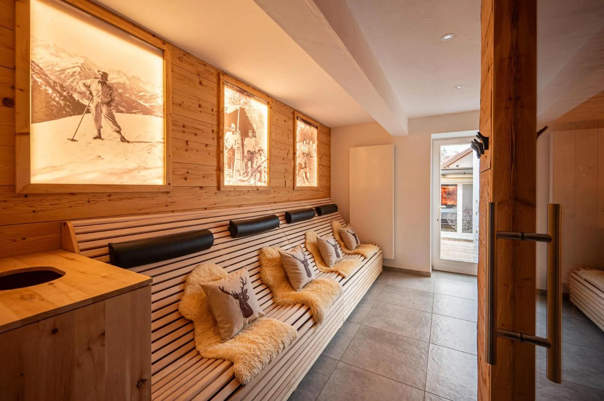 Sauna in Alpin Lifestyle Hotel Löwen & Strauss