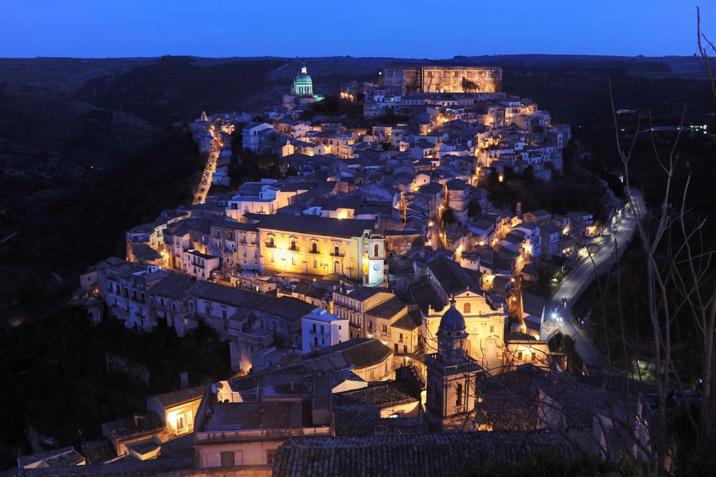 Bird's eye view in La Corte Di Ibla