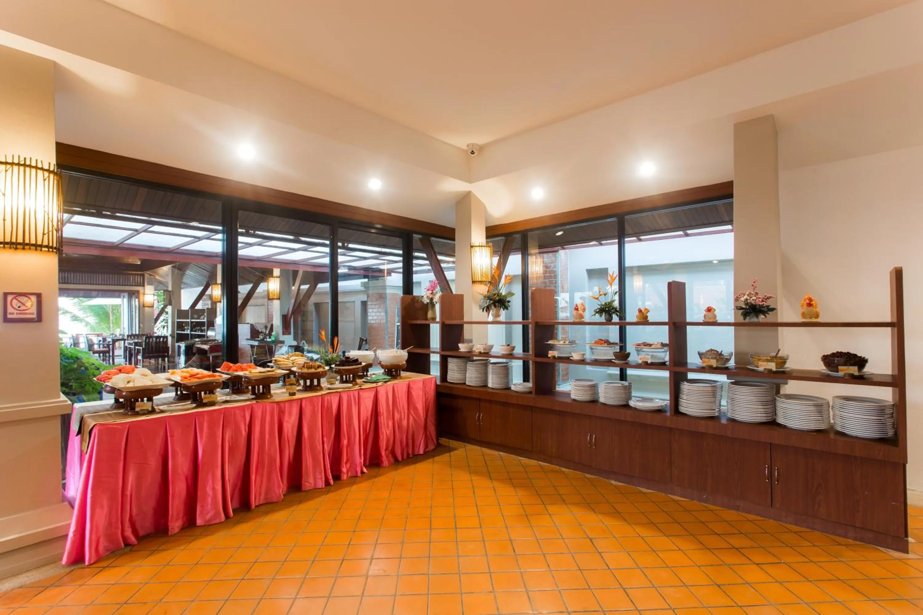 American breakfast in Samui Buri Beach Resort