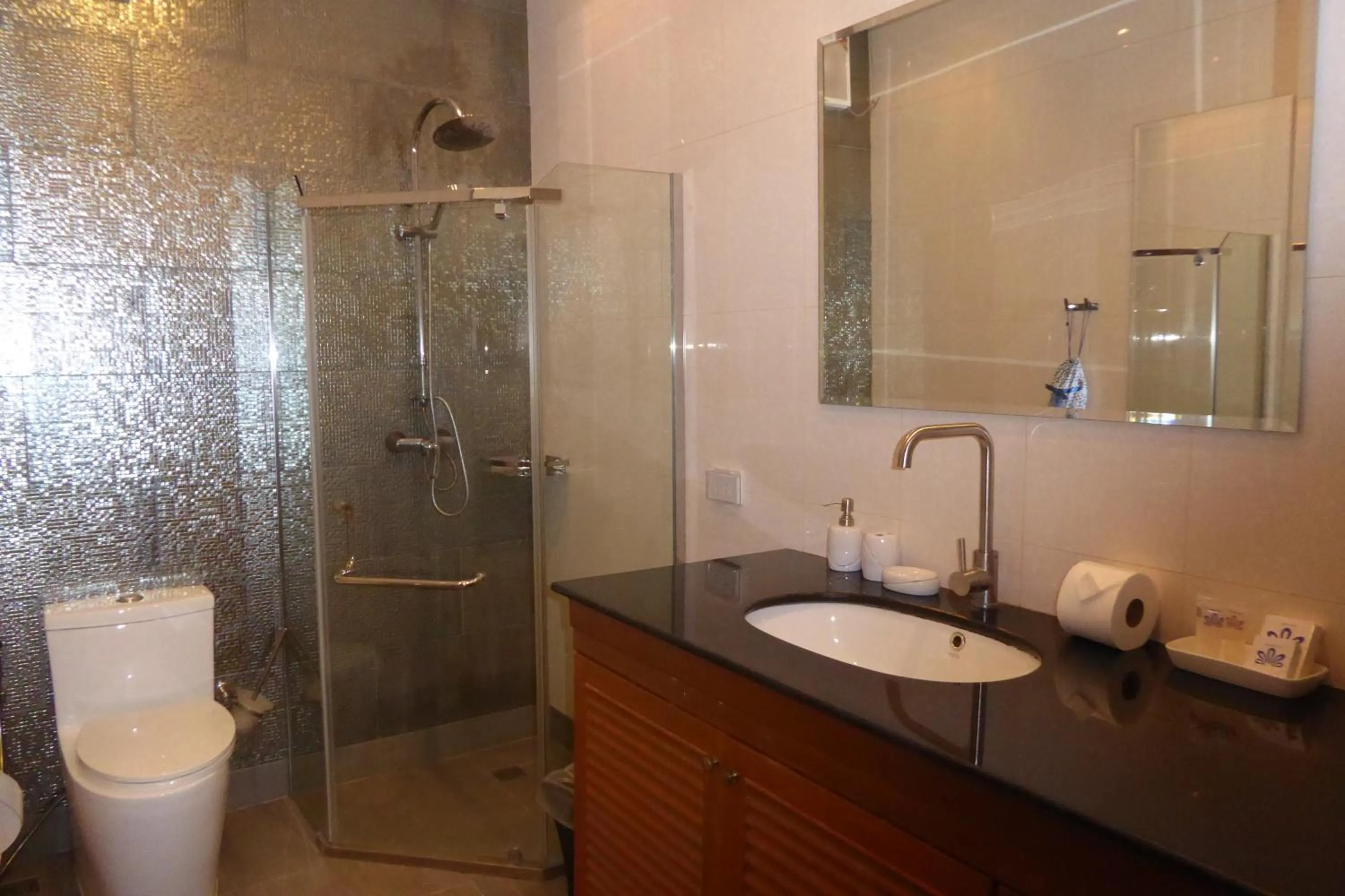 Shower in Tropicana Beach Villa at VIP Resort