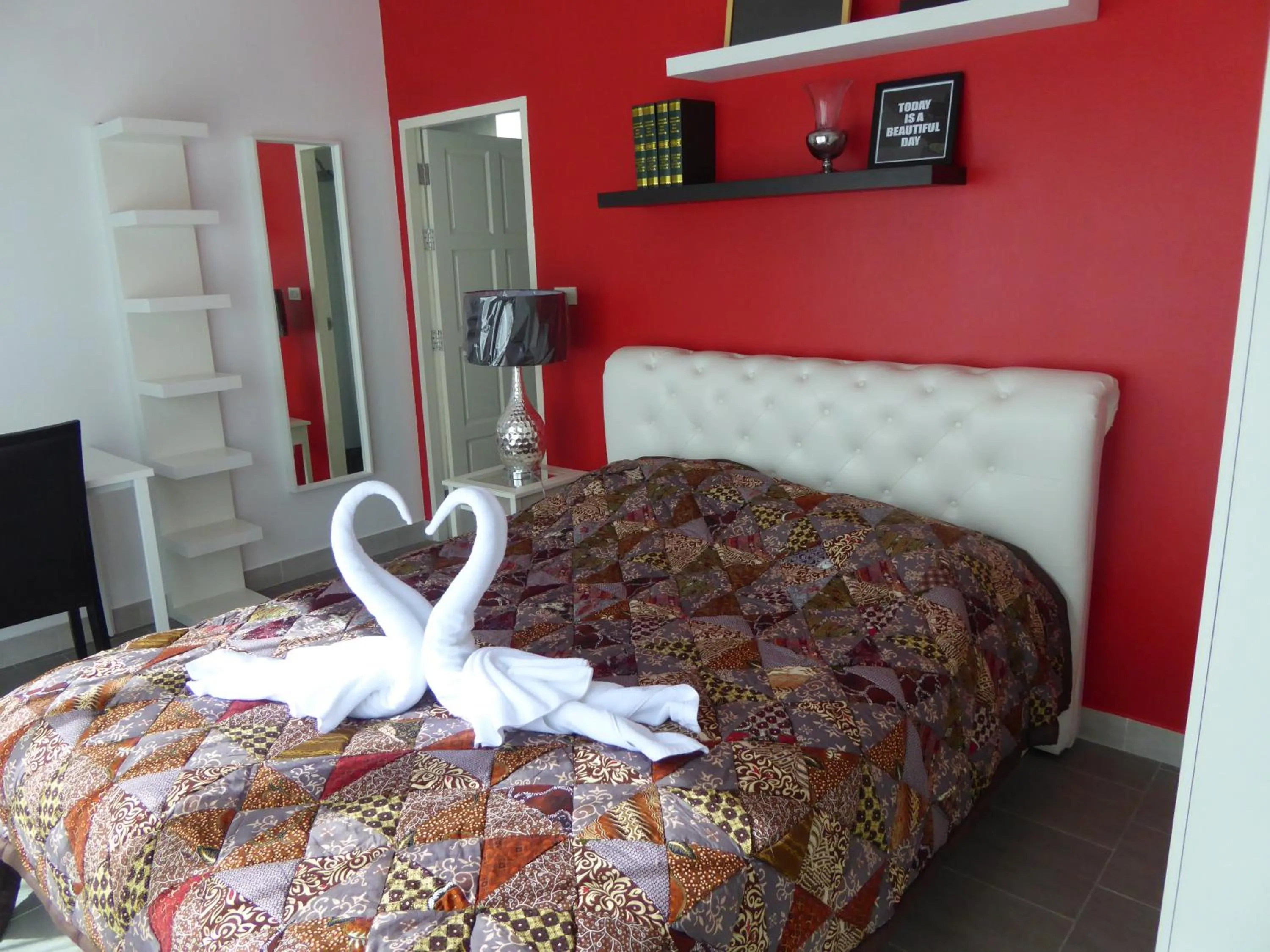 Bed in Tropicana Beach Villa at VIP Resort