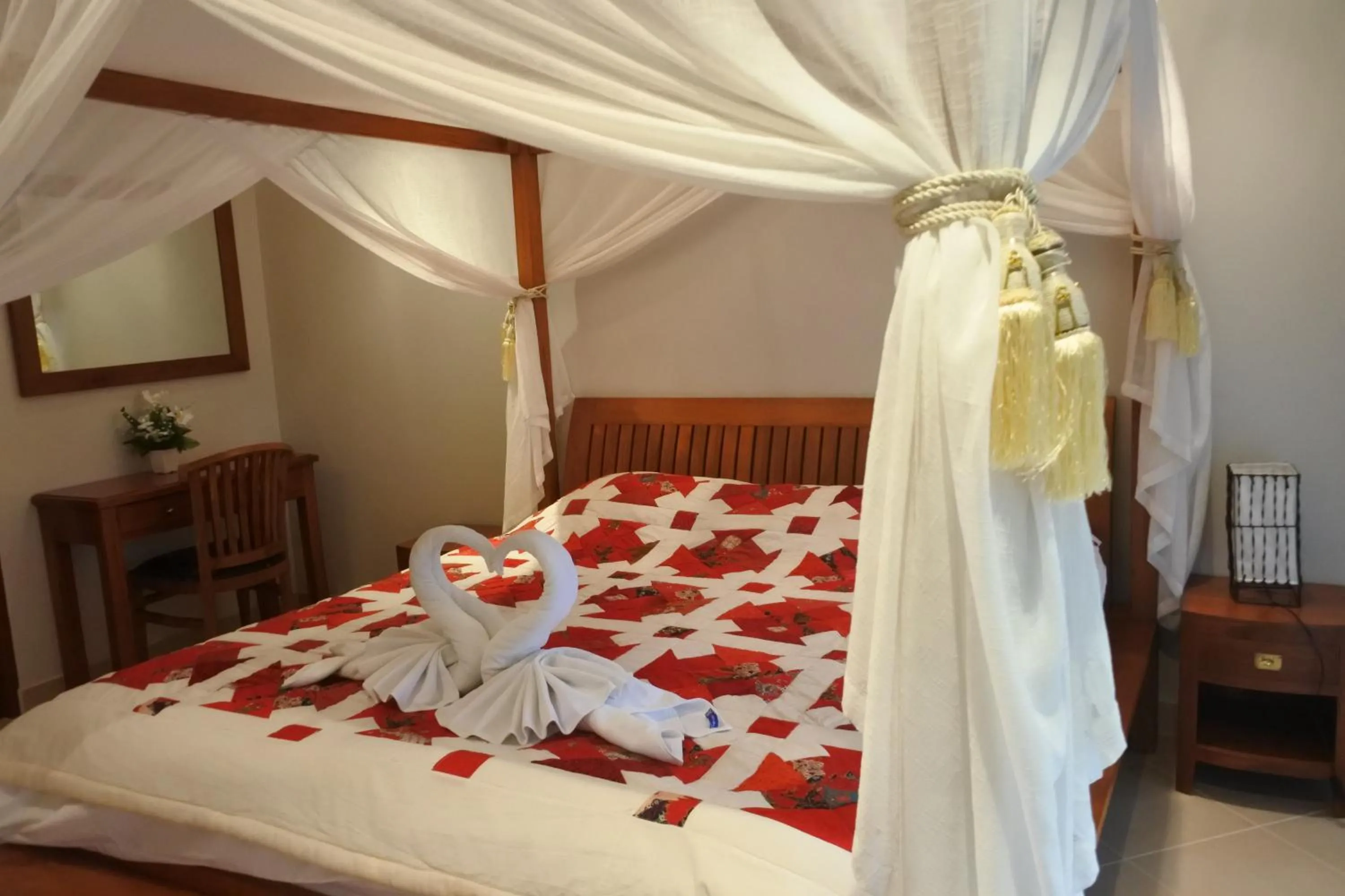 Bedroom, Bed in Tropicana Beach Villa at VIP Resort