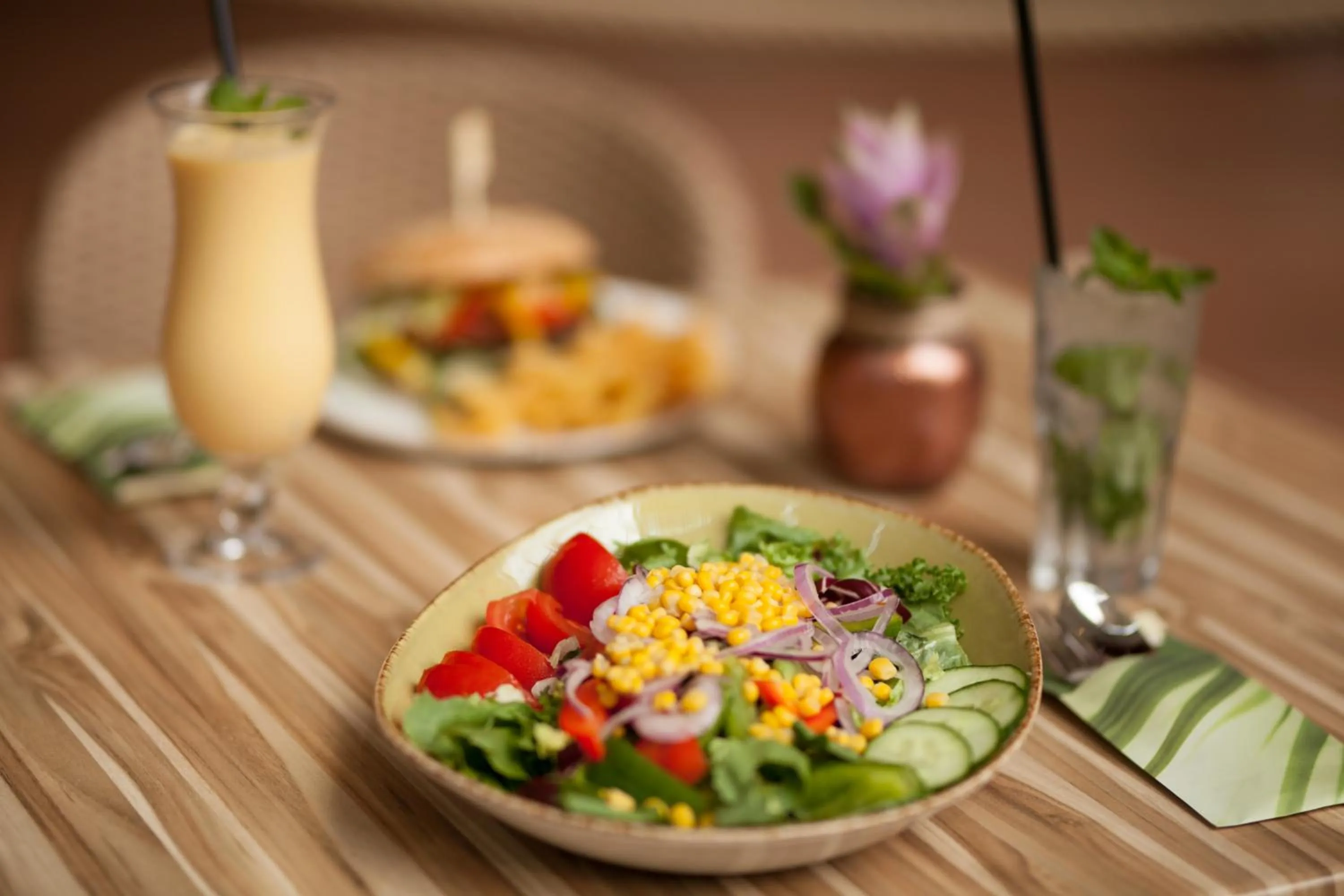 Food close-up in Tropical Islands