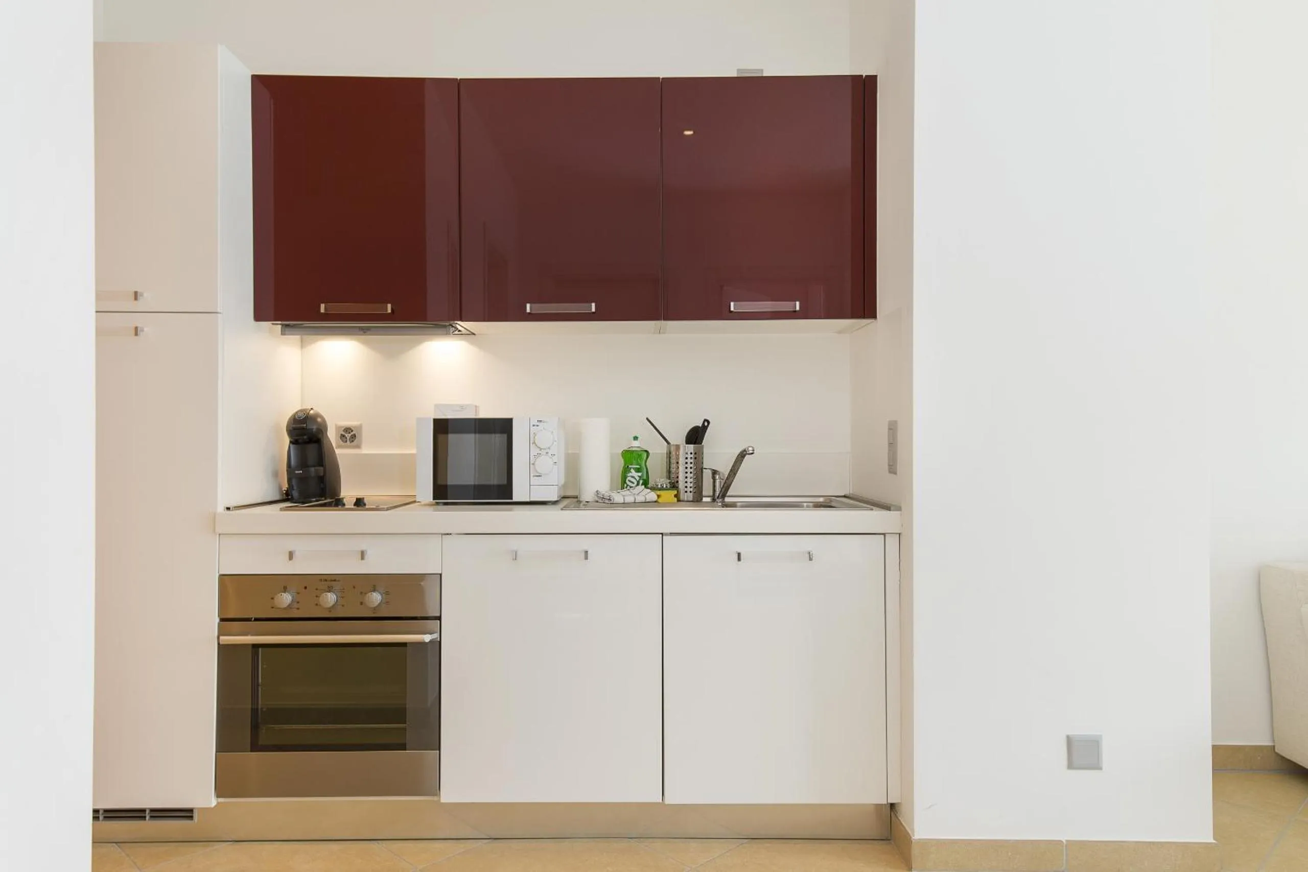 Kitchen or kitchenette in Prestige Apartments by Quokka 360 - spacious flats with terraces