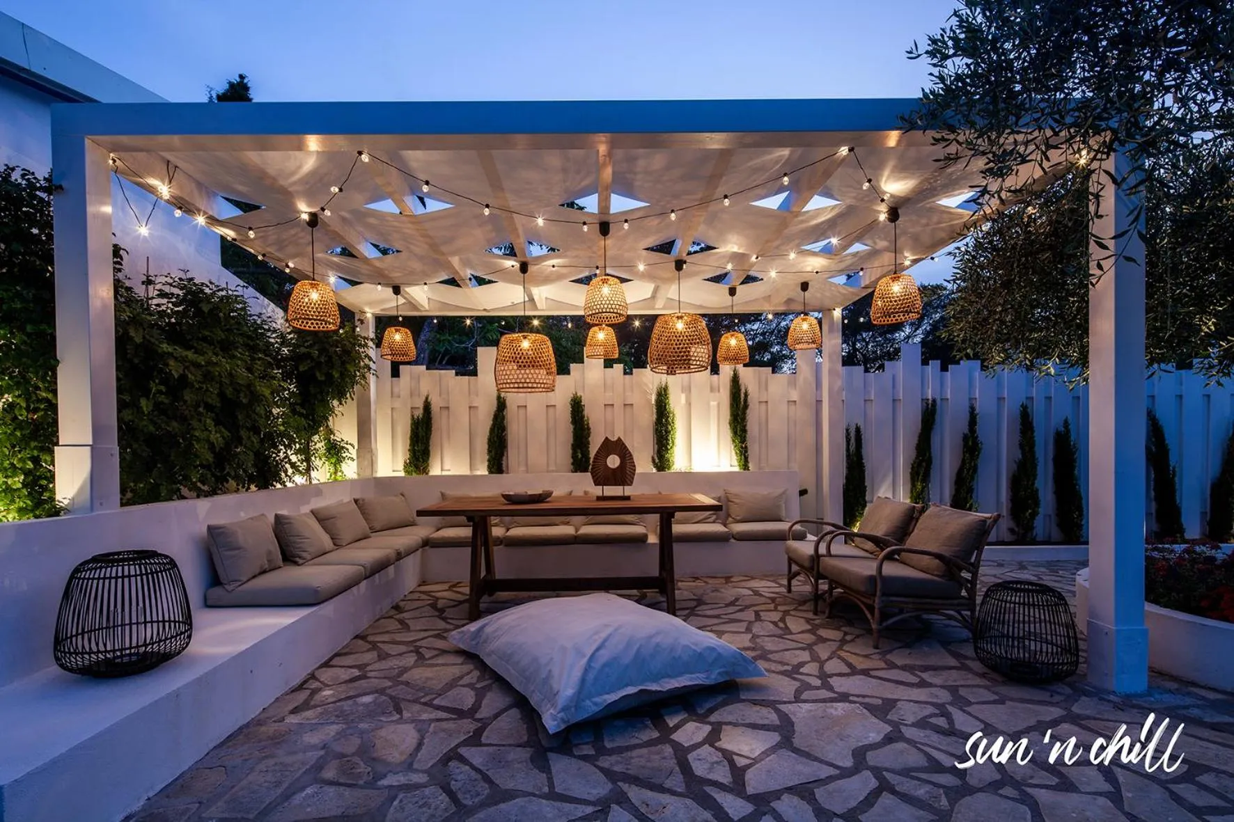 Patio in Sun 'n Chill, Boutique Apartments & Beach Villa