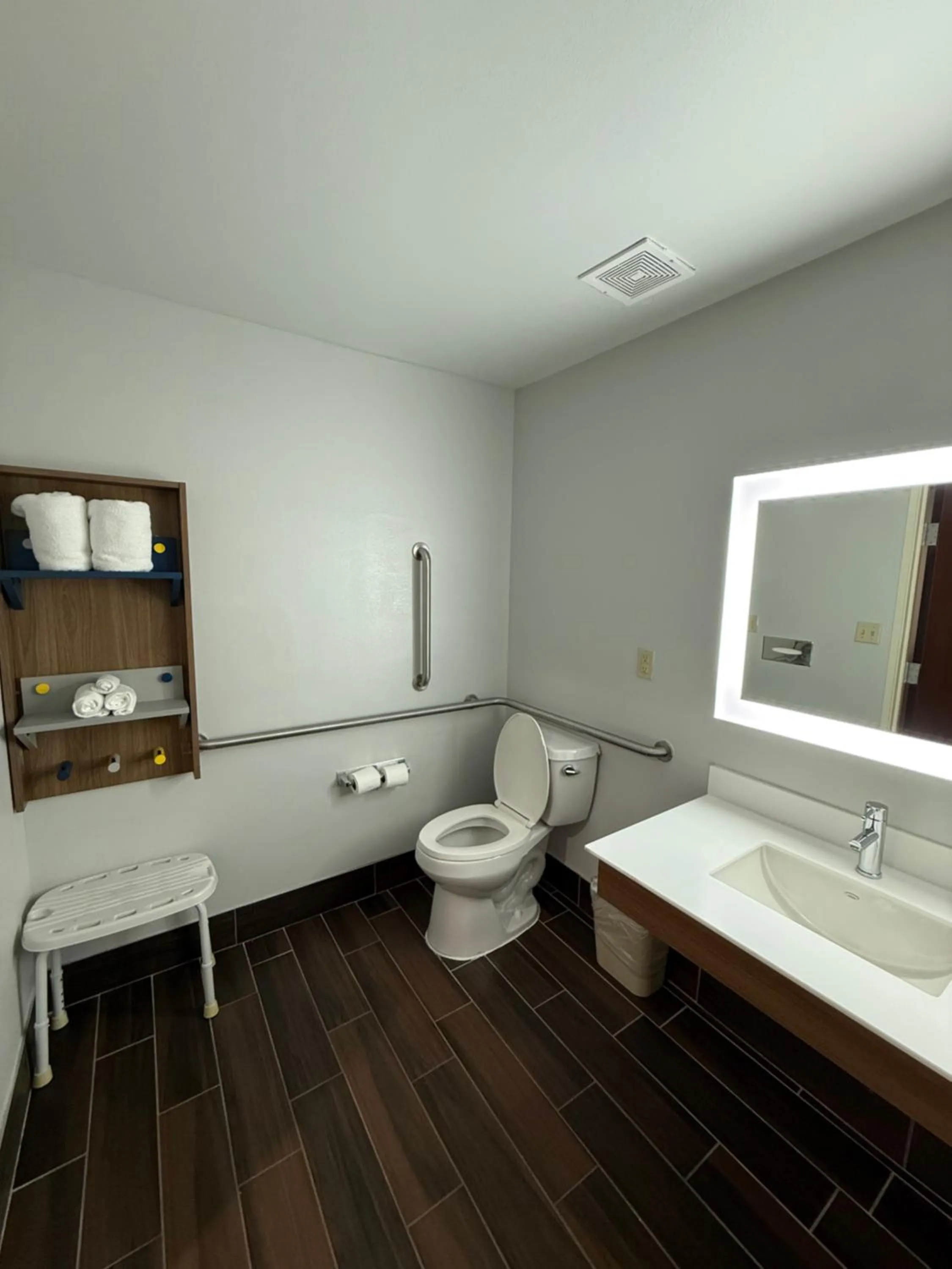 Bathroom in Microtel Inn and Suites Baton Rouge Airport