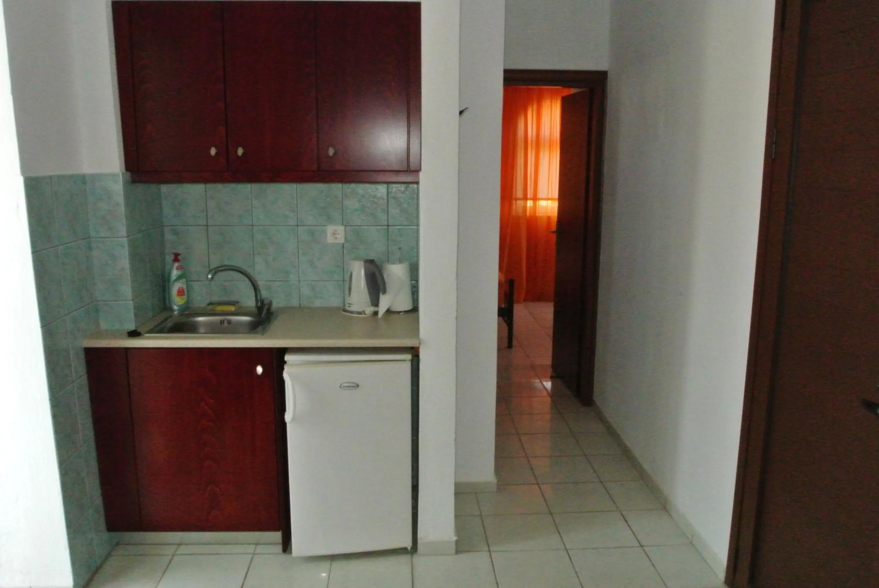Kitchen or kitchenette in Kokalakis Hotel