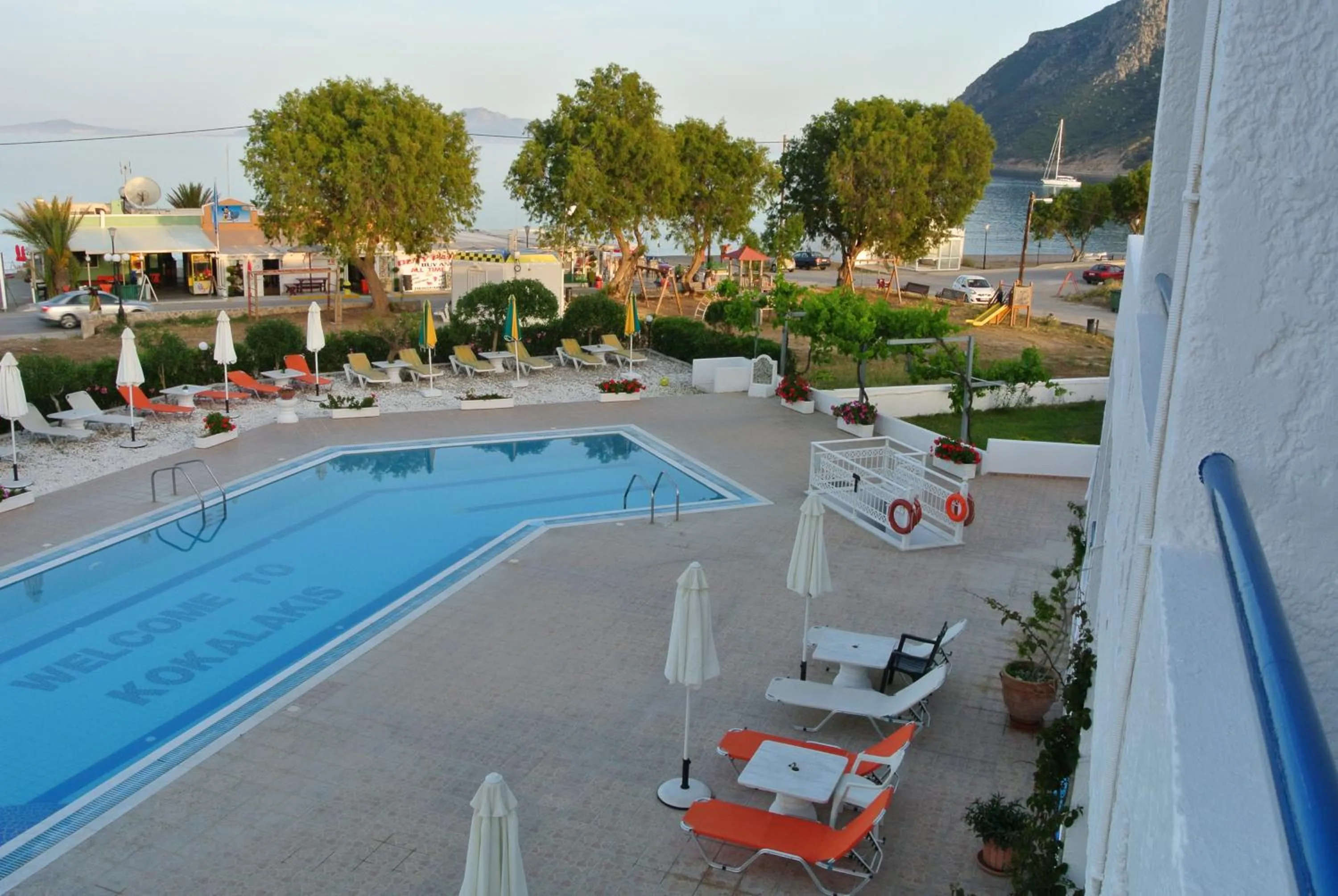 Pool view in Kokalakis Hotel