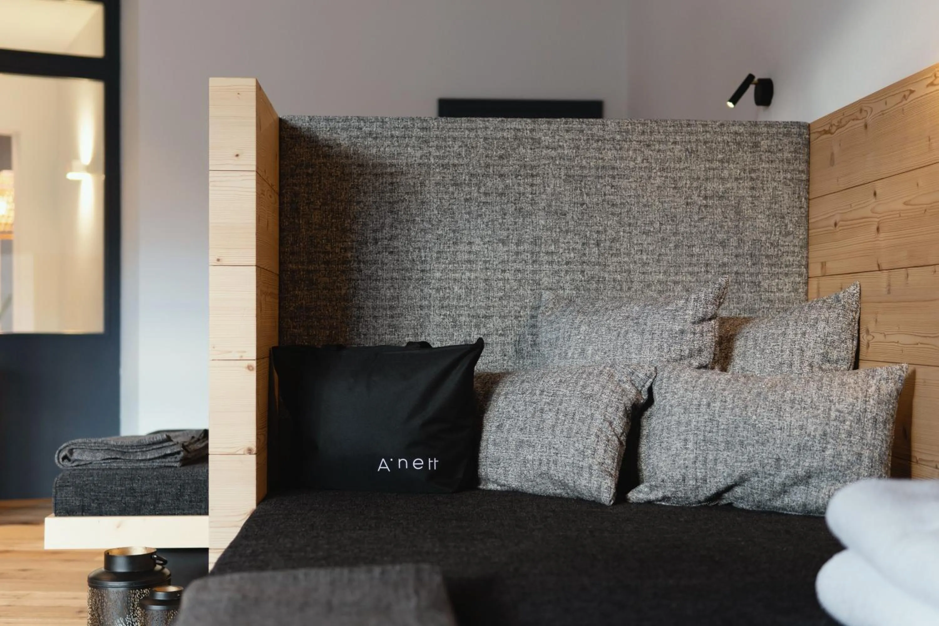 Decorative detail, Bed in Anett hotel