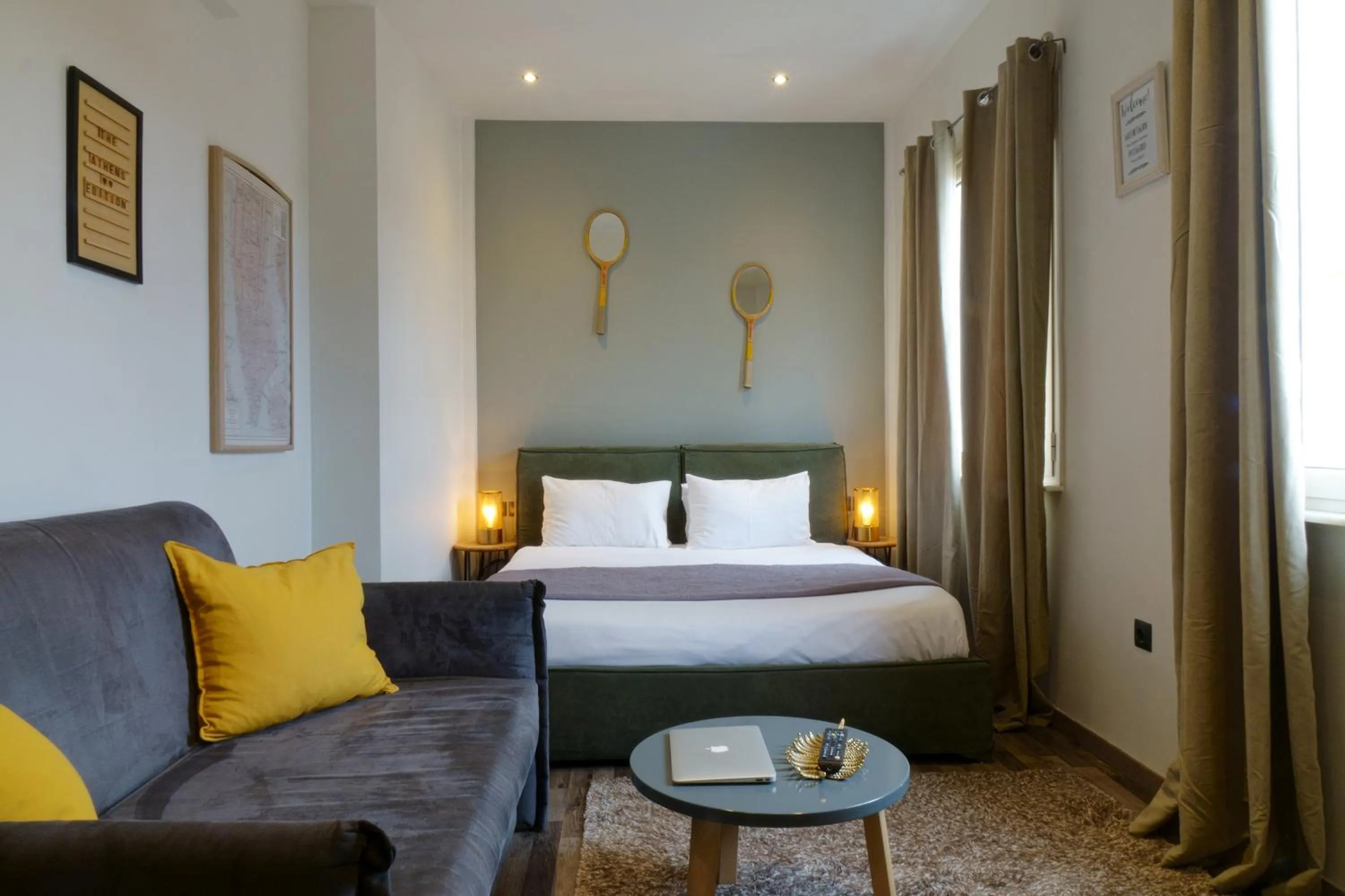 Photo of the whole room, Bed in The Athens Version Luxury Suites