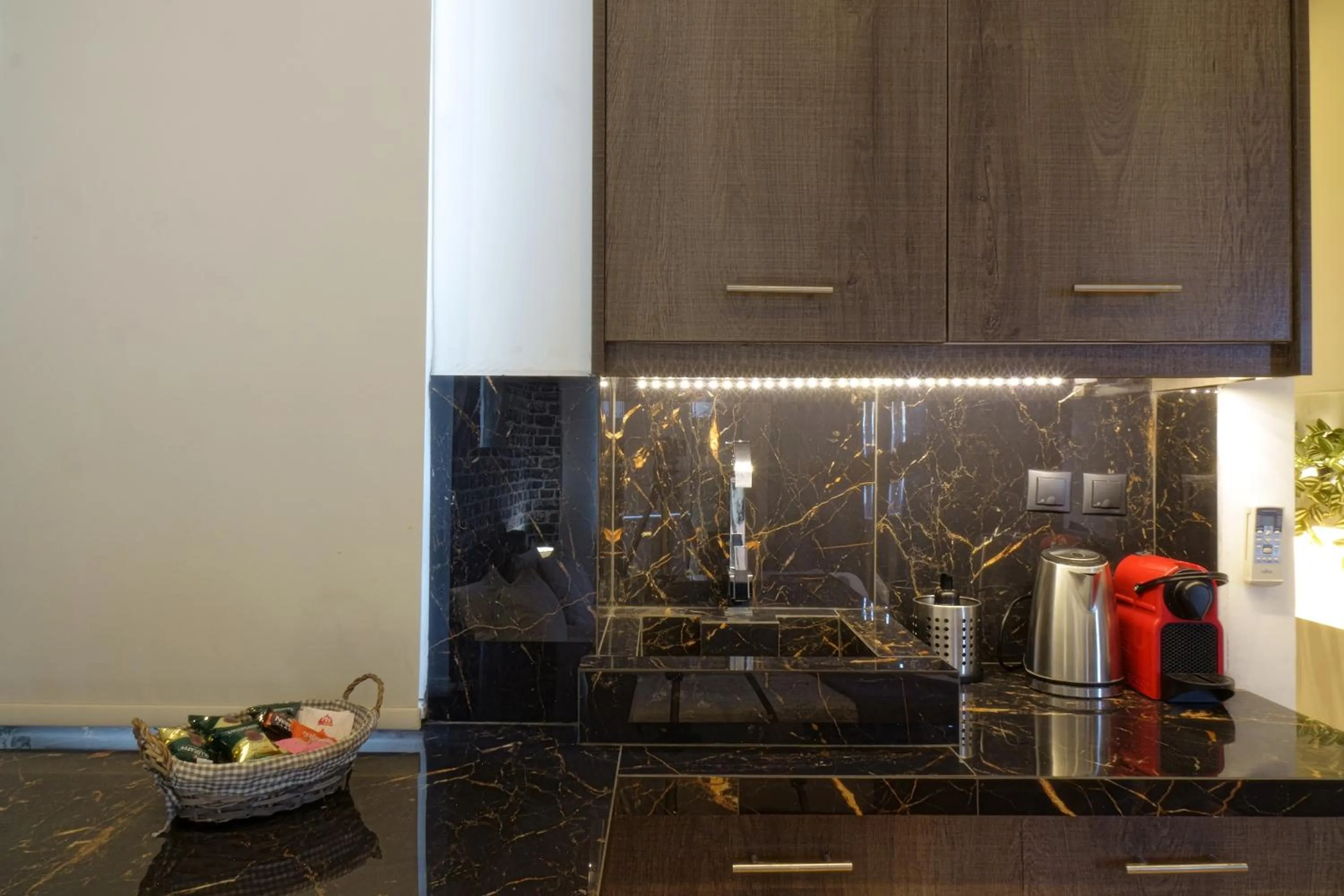 Kitchen or kitchenette in The Athens Version Luxury Suites
