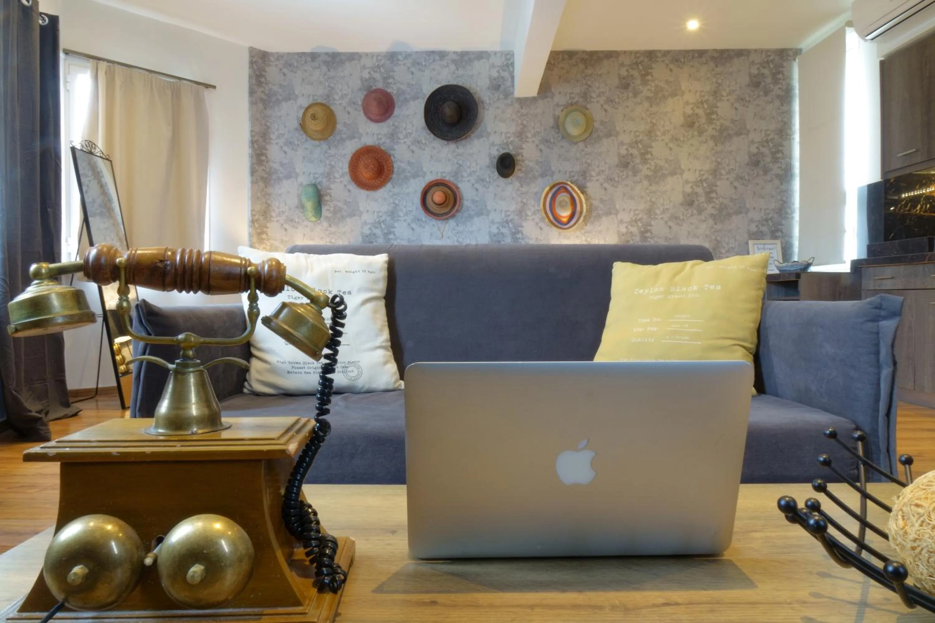 Living room in The Athens Version Luxury Suites