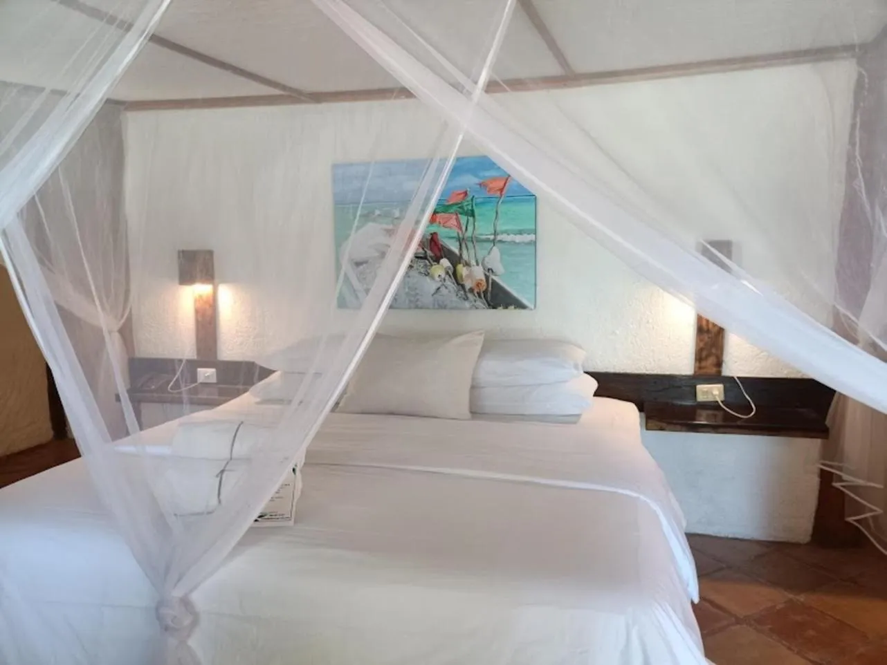 Seating area, Bed in Holbox by Xaloc